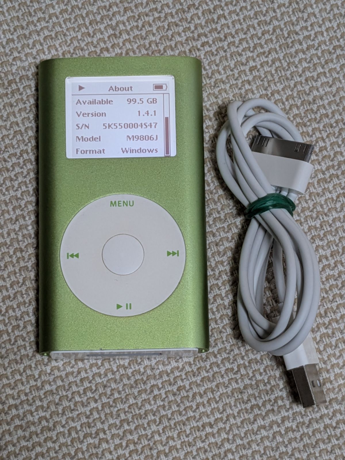 iPod mini 第2世代 128GB 新品バッテリー BRAND NEW BATTERY* Apple