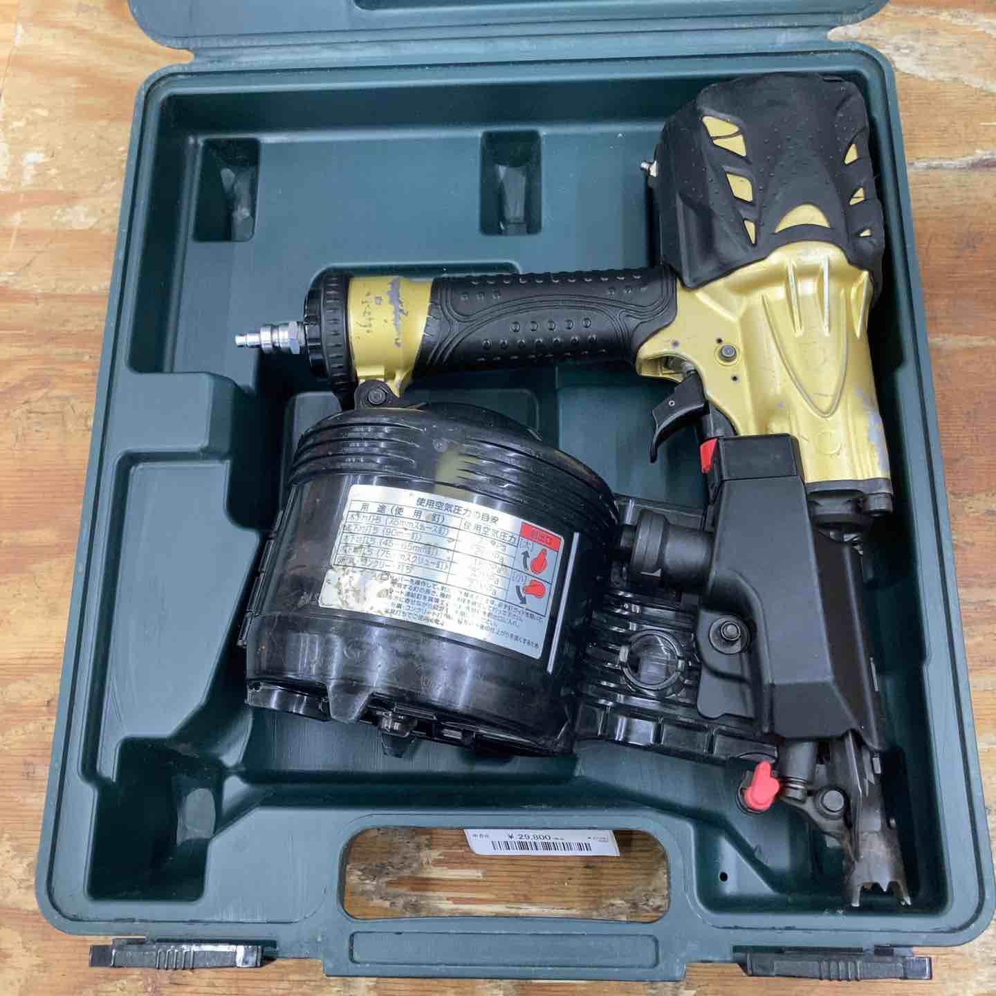 中古品】☆ハイコーキ(HIKOKI ※旧:日立工機) 高圧 エア釘打ち機 