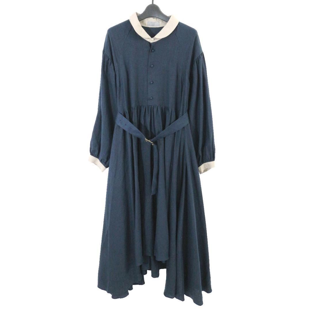 hazama ハザマ 2019-20AW 経年真価のワンピース ネイビー - メルカリ