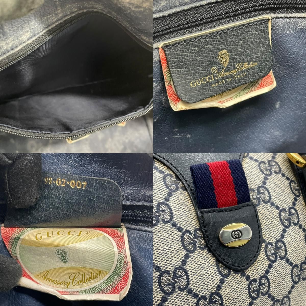 グッチ GUCCI オールドグッチ ハンドバッグ ミニボストンバッグ GG柄