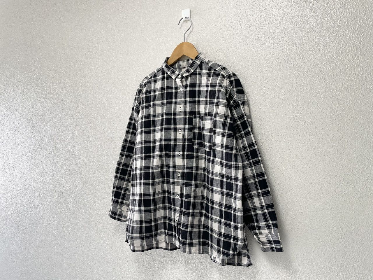 nest Robe ネストローブ コットンリネンチェックシャツ - メルカリ