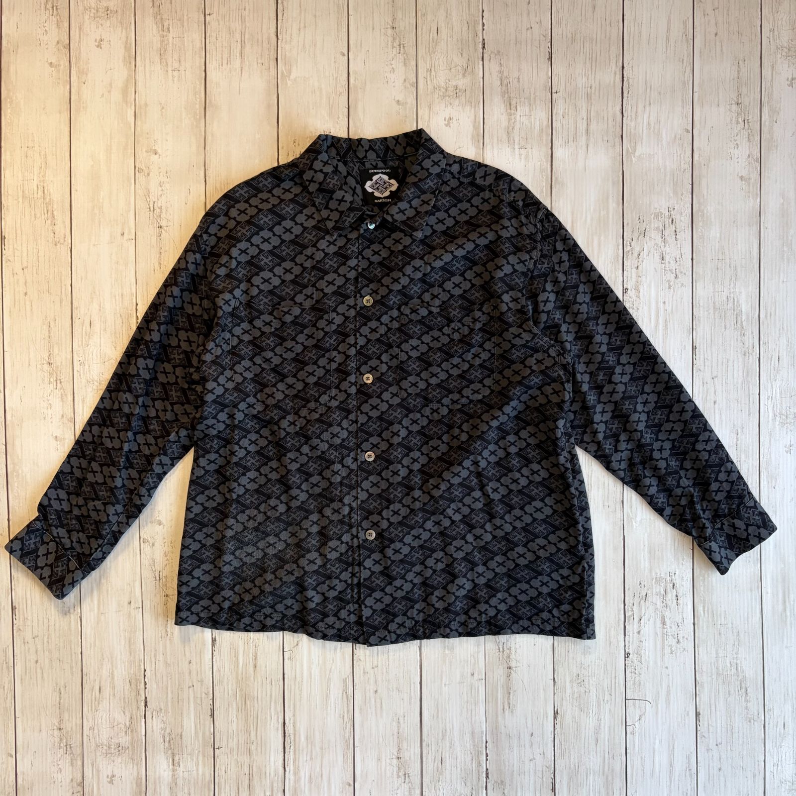 GAKKIN x BUDSPOOL 花罰家紋シャツ サイズS - メルカリ