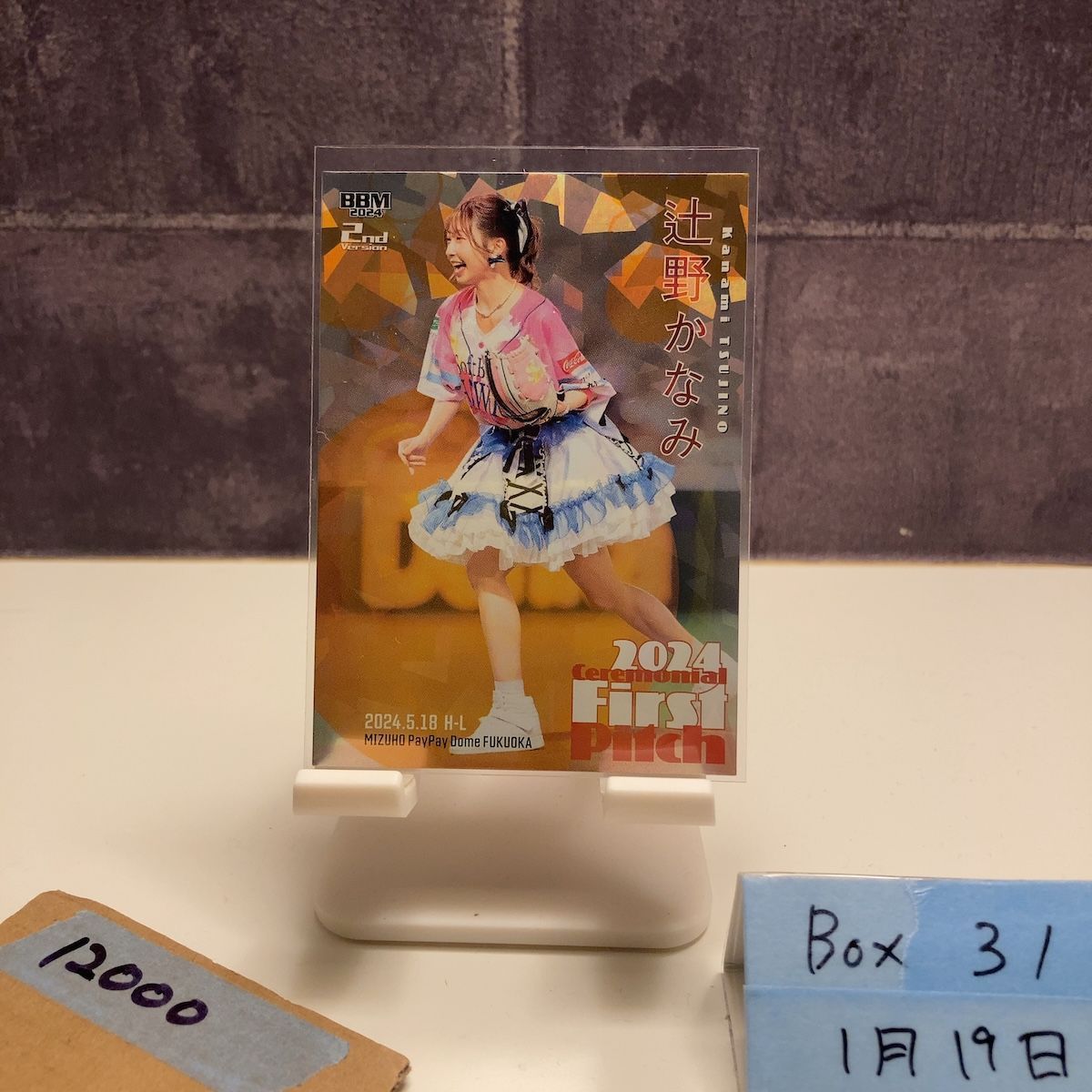 辻野かなみ 2024 First Pitchカード 2024 BBM 辻野かなみ 13/50 始球式 First Pitch 2nd Version カード