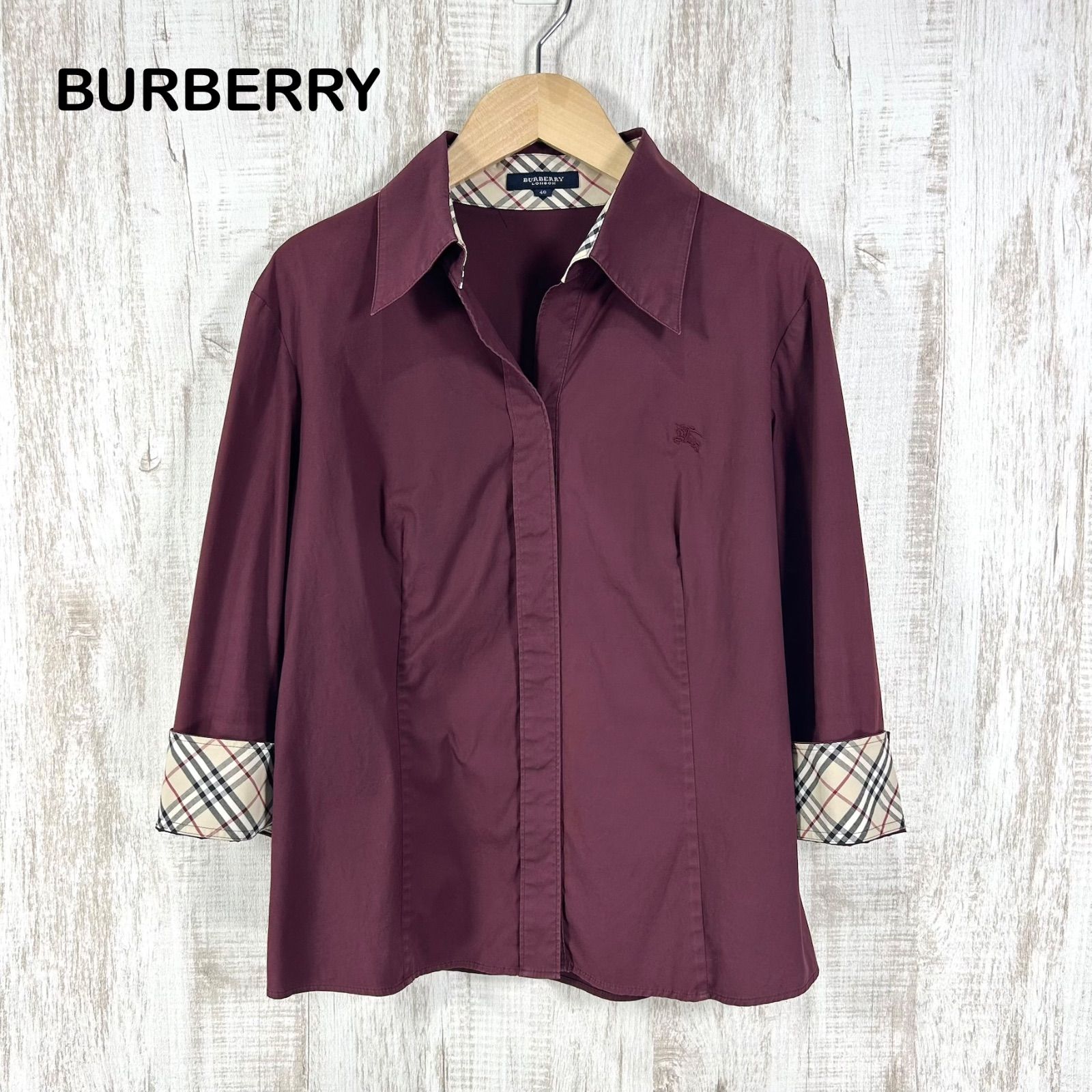BURBERRY LONDON バーバリーロンドン ホースロゴ刺繡 ノバチェック 