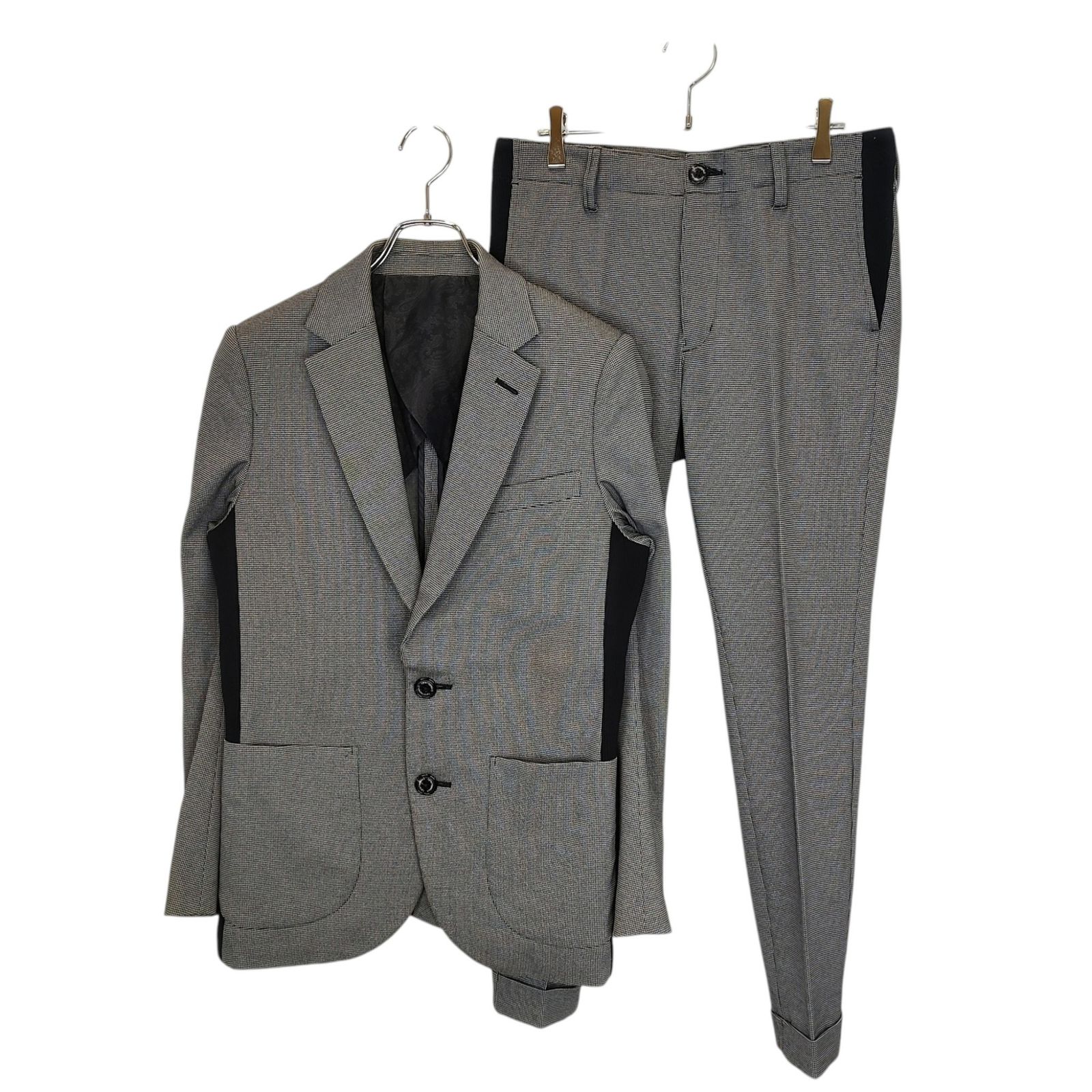 1PIU1UGUALE3 ウノピゥウノウグァーレトレ RIB JACKET TAPERD SLACKS 