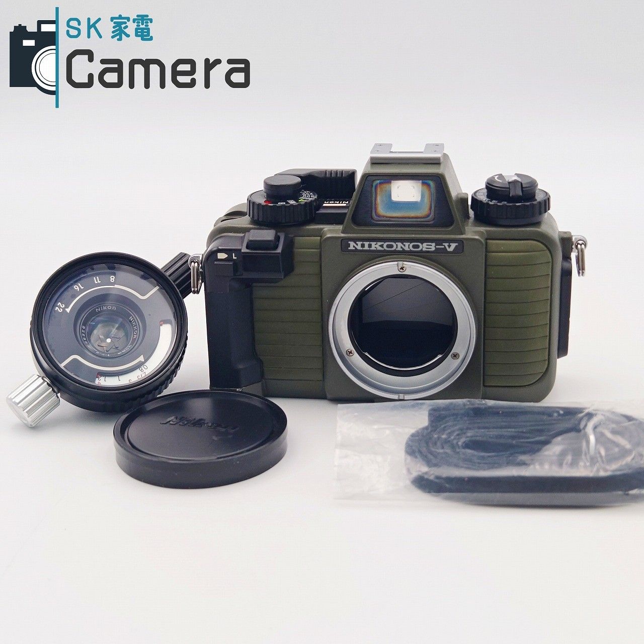 中古】 NIKON NIKONOS-V NIKKOR 35mm F2.5 オリーブ シャッター 露出 
