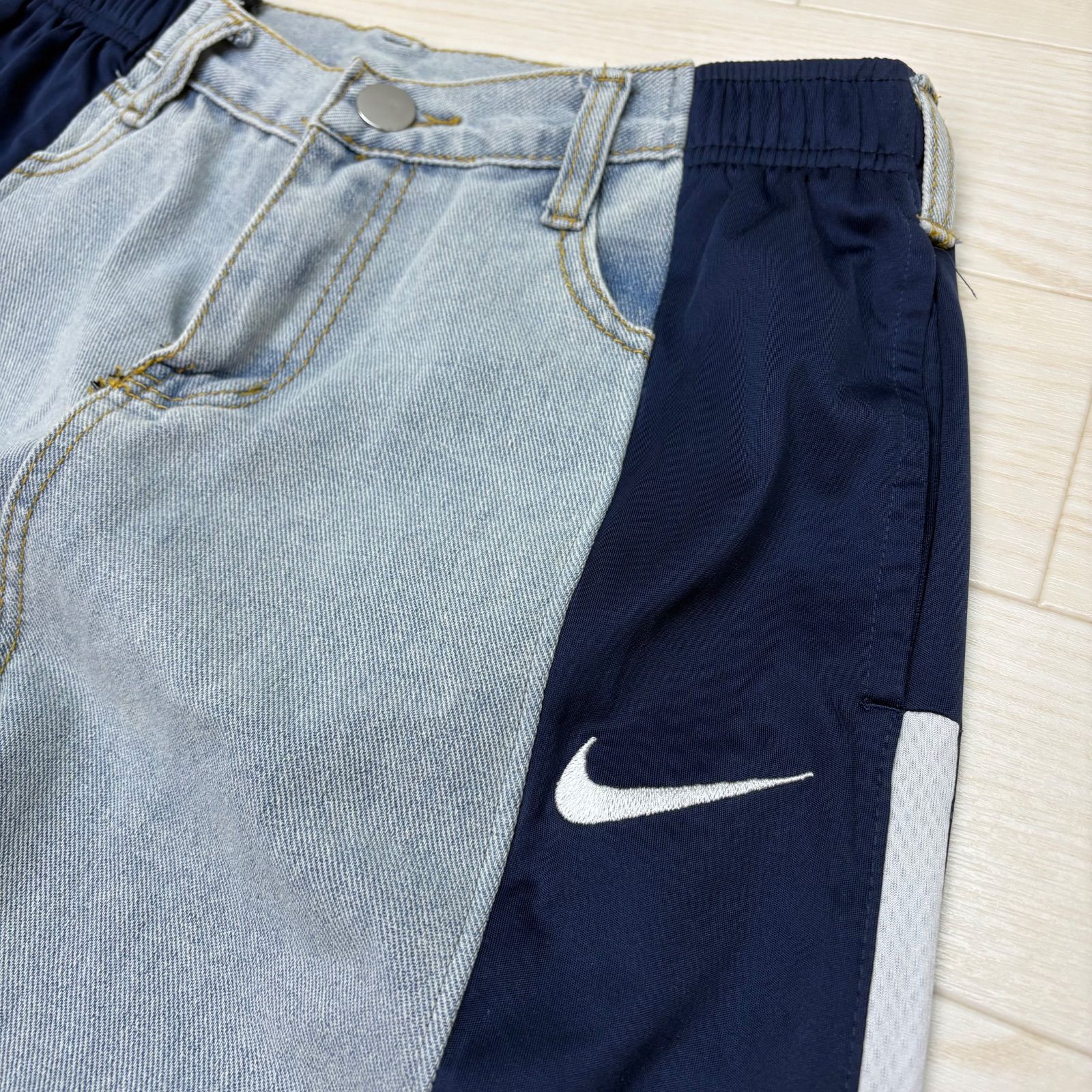 レディース mi⇝︎✩︎⡱様 オーダー NIKEトラックパンツドッキングデニム