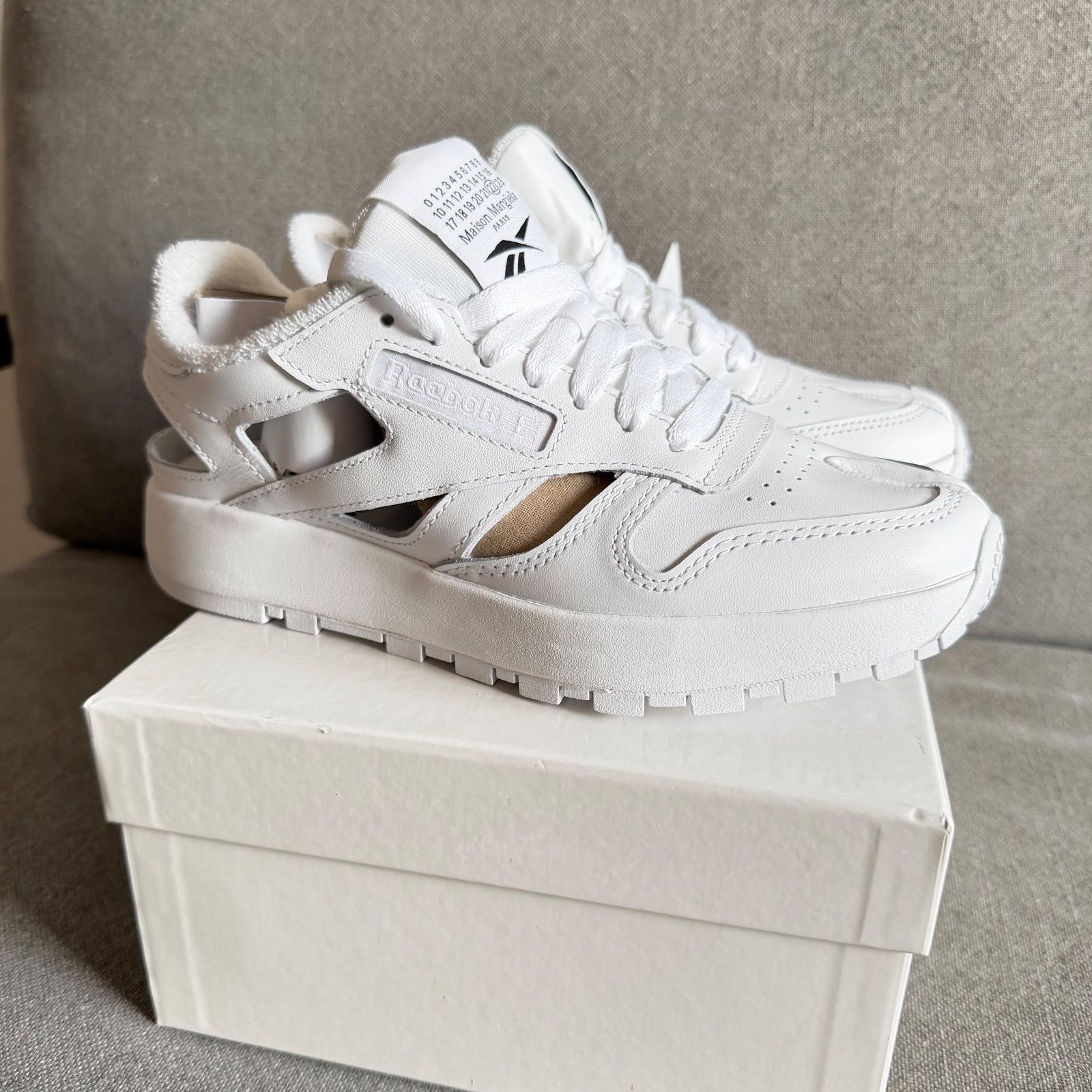 新品未使用】マルジェラ×リーボック ホワイト クラシックレザー24cm