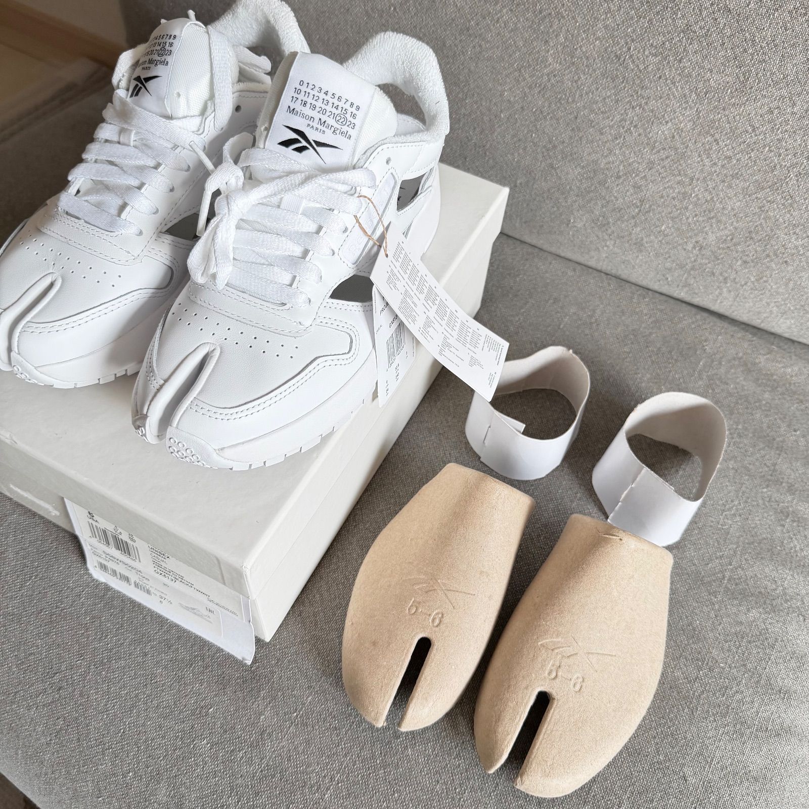 新品未使用】マルジェラ×リーボック ホワイト クラシックレザー24cm