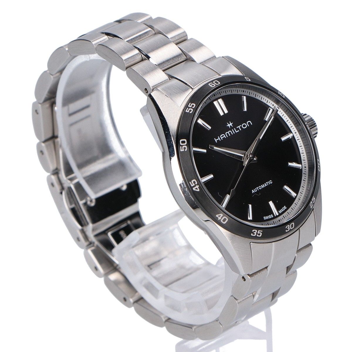  HAMILTON ハミルトン H36135130 黒文字盤 SS×SS 34mm ジャズマスター パフォーマー AT 自動巻き時計 - ハーフパンツ 自動巻き時計 腕時計(アナログ)