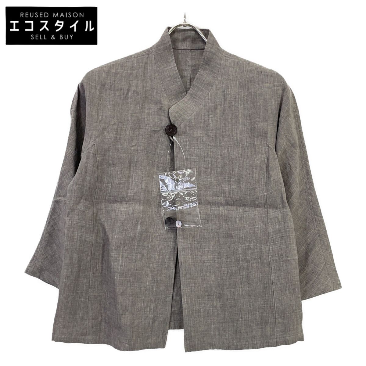 JURGEN LEHL ヨーガンレール ｸﾞﾚｰ ﾘﾈﾝ ｽﾀﾝﾄﾞｶﾗｰ ｼﾞｬｹｯﾄ - メルカリ