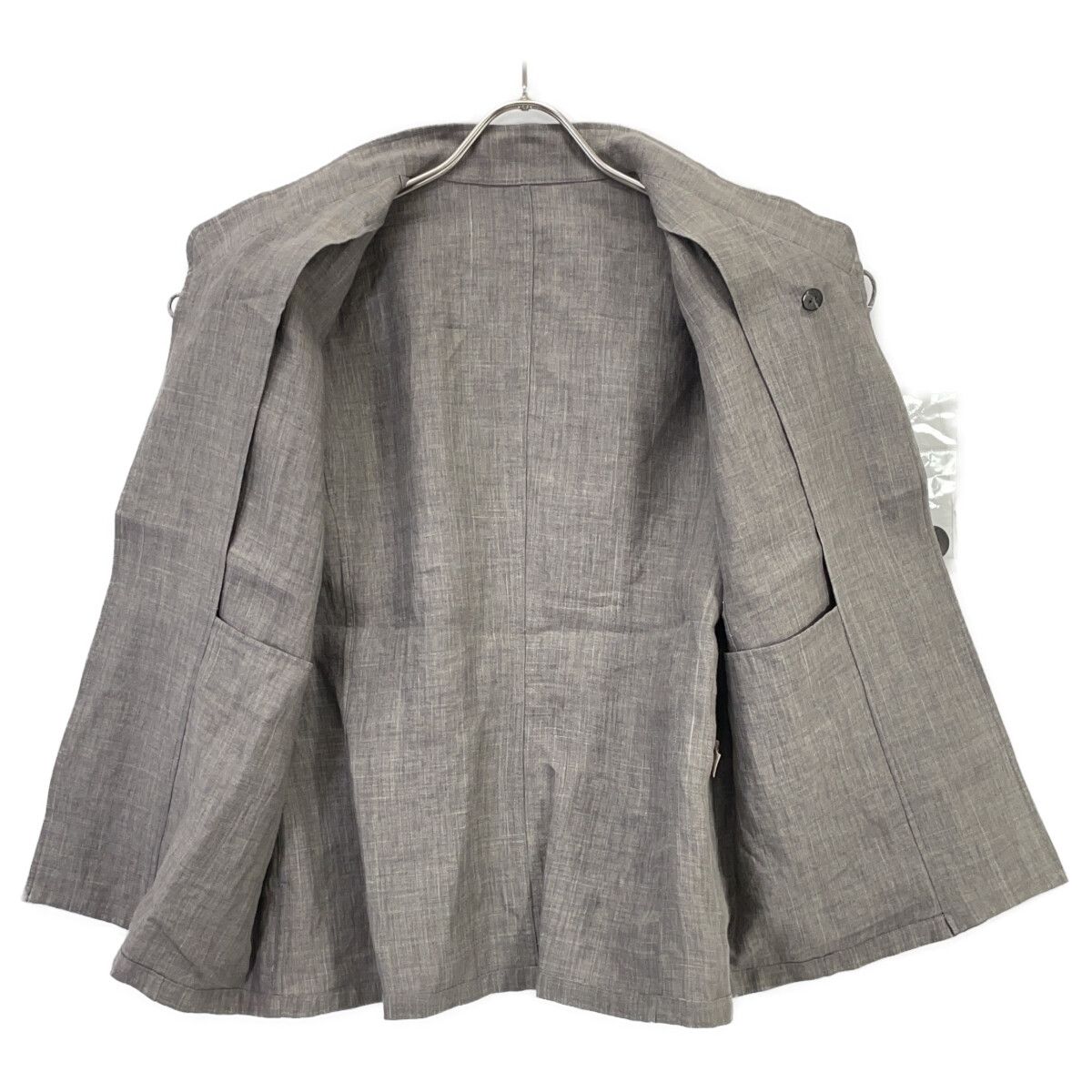 JURGEN LEHL ヨーガンレール ｸﾞﾚｰ ﾘﾈﾝ ｽﾀﾝﾄﾞｶﾗｰ ｼﾞｬｹｯﾄ - メルカリ