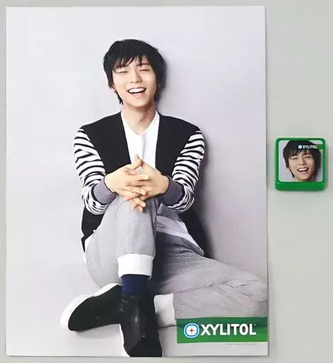 中古】グッズセット 羽生結弦(正面/笑顔) ミニポスター/スクラッチ