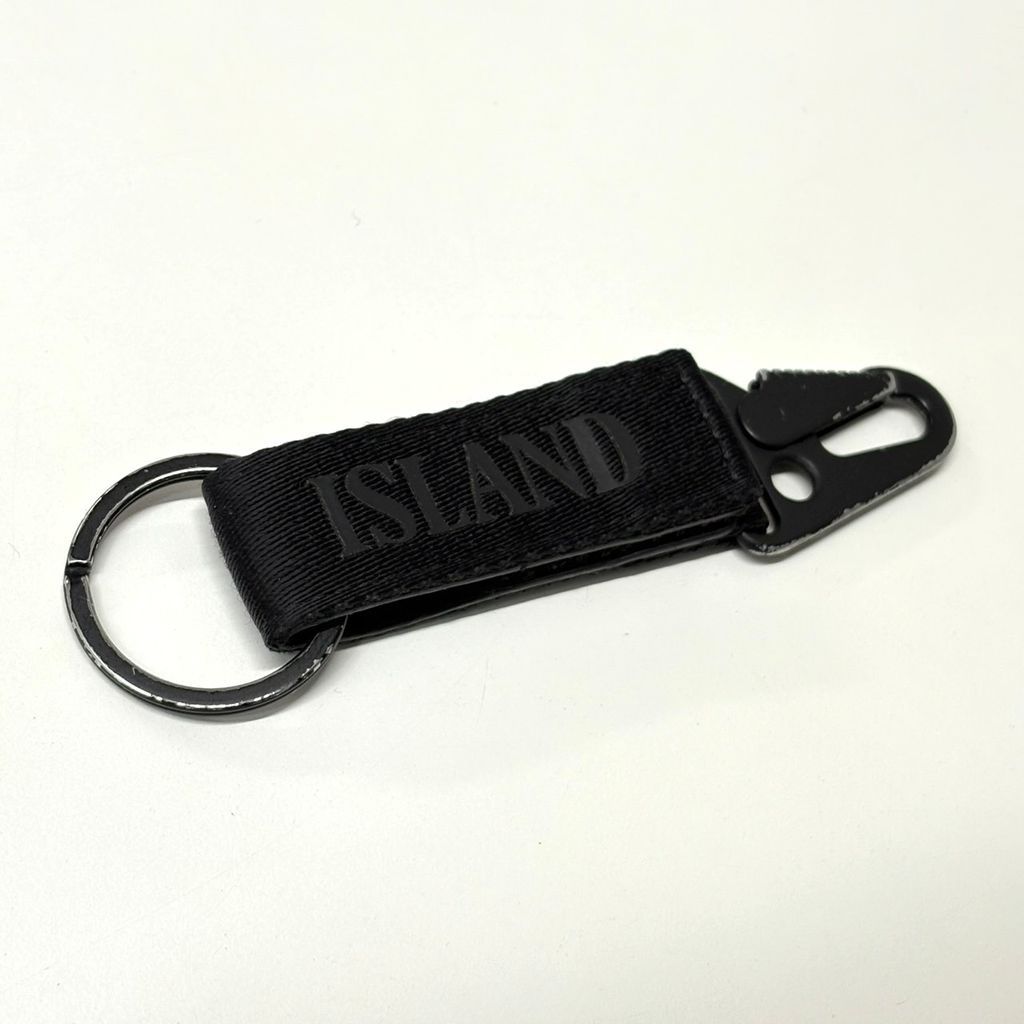 STONE  ブラック キーホルダー STONE ISLAND ストーンアイランド Keyring キーリング カラビナ