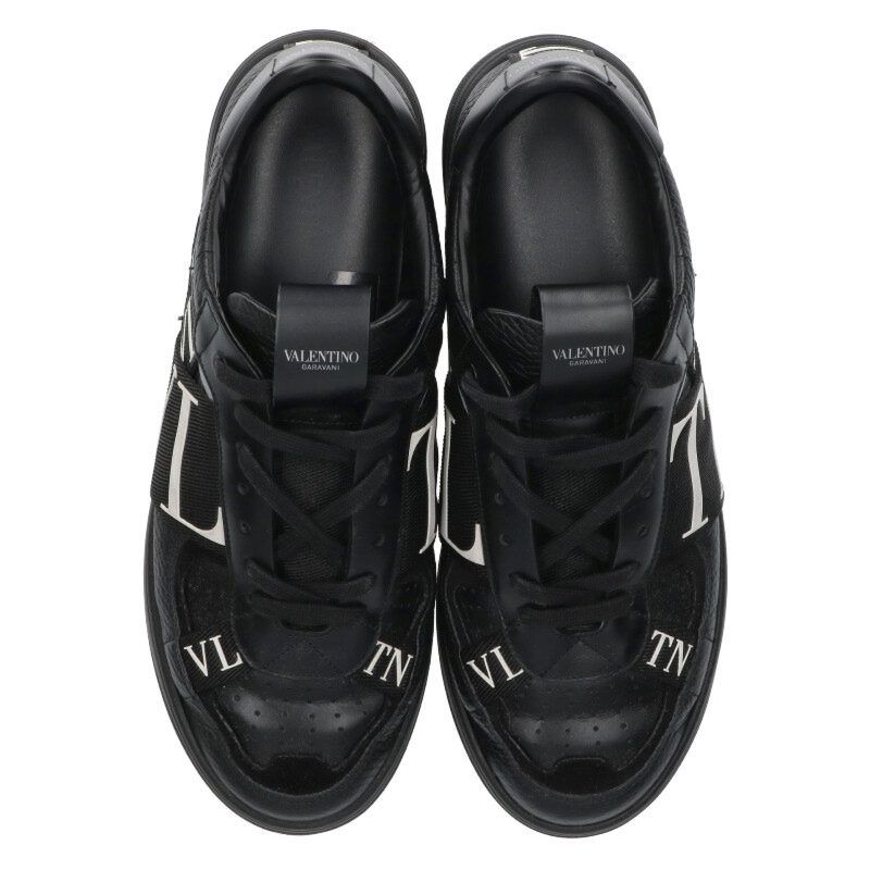 ヴァレンティノガラヴァーニ エンボスロゴレザーローカットスニーカー