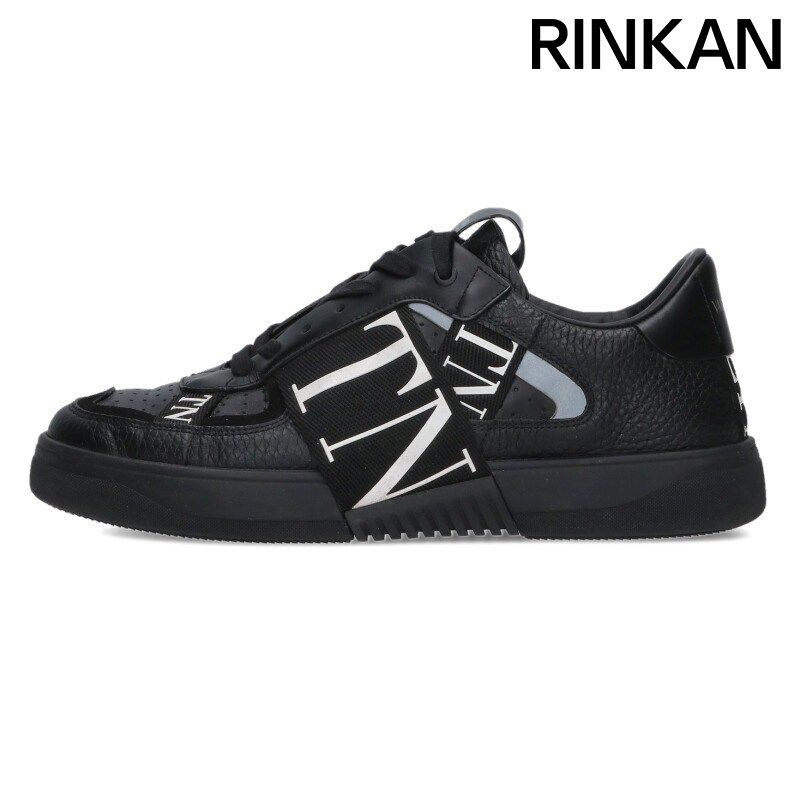 ヴァレンティノガラヴァーニ エンボスロゴレザーローカットスニーカー