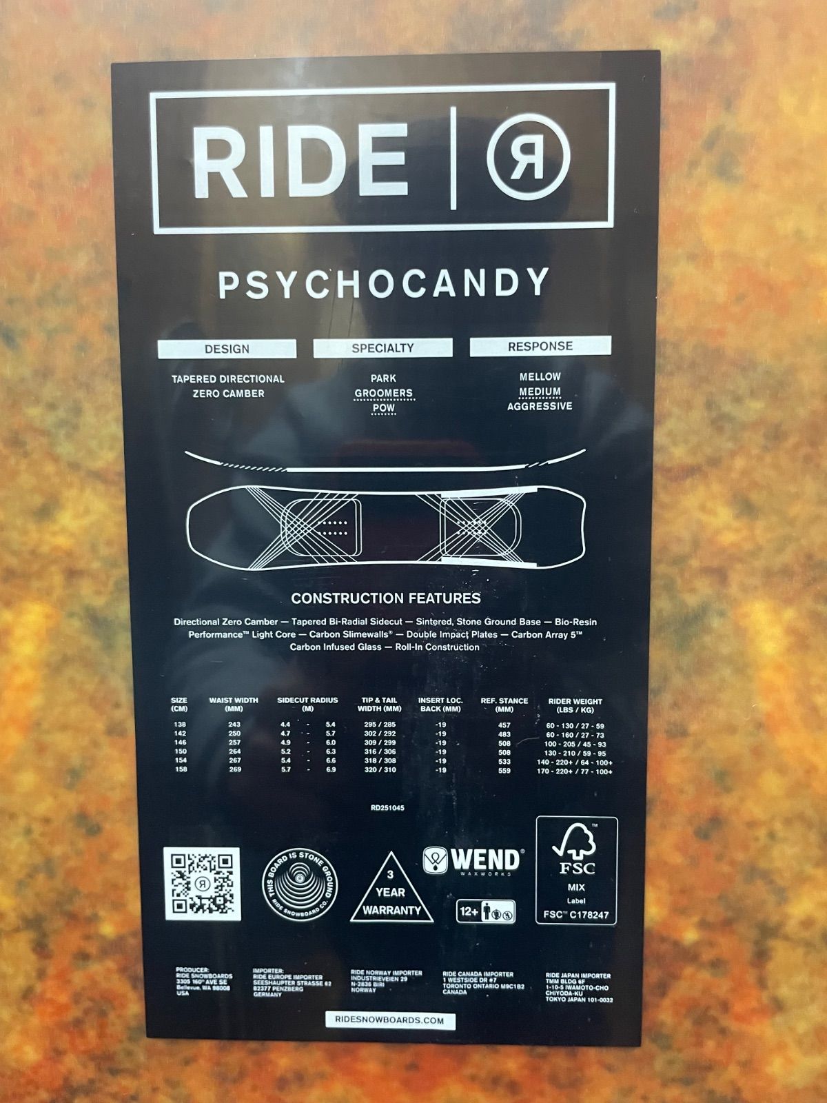 RIDE PSYCHOCANDY 150 - メルカリ