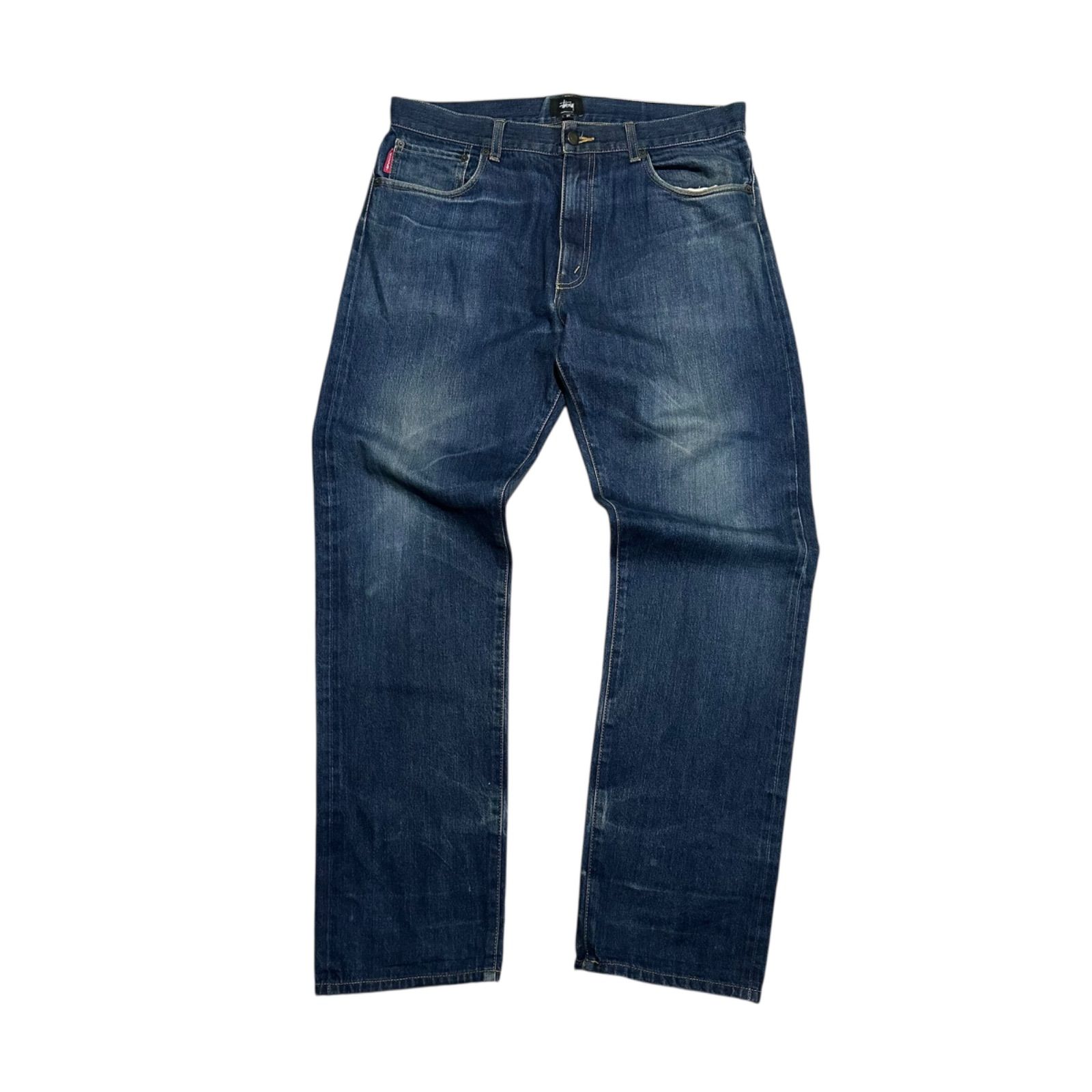 STUSSY デニムパンツ インディゴ 00s stussy indigo denim pants インディゴ デニム パンツ - メルカリ