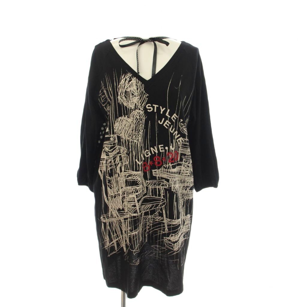 トクコプルミエヴォル TOKUKO 1er VOL カットソー 七分袖 プリント