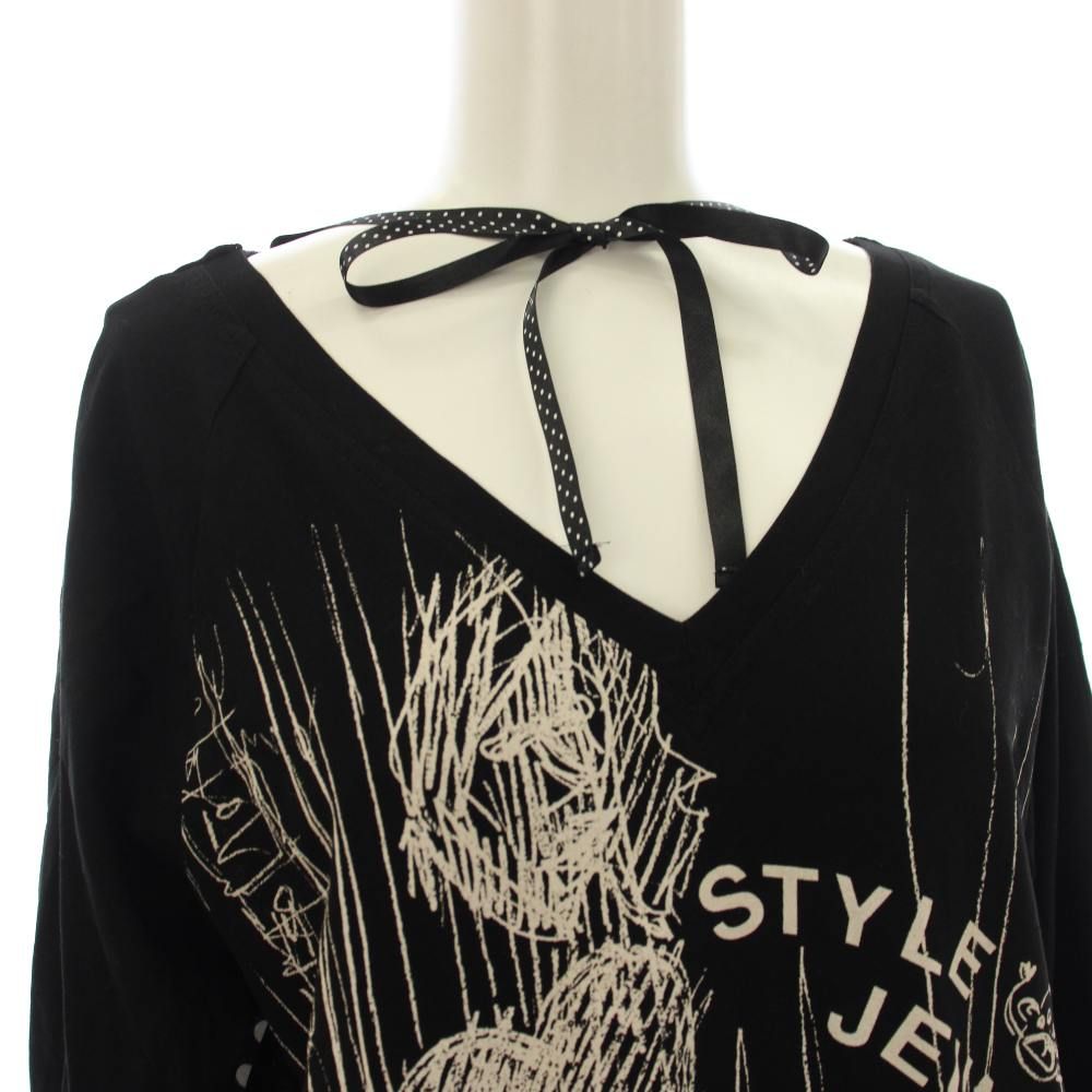 トクコプルミエヴォル TOKUKO 1er VOL カットソー 七分袖 プリント