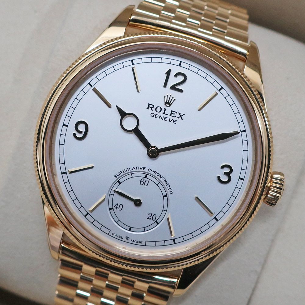 天白】未使用 ロレックス 1908 52508 ランダム インテンスホワイト 18K