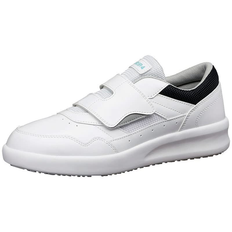 新品 [ミドリ安全] 作業靴 スニーカー マジックタイプ 耐滑 高反発 ハイグリップ・ザ・フォース NHF715N ホワイト 22.5 cm 3E