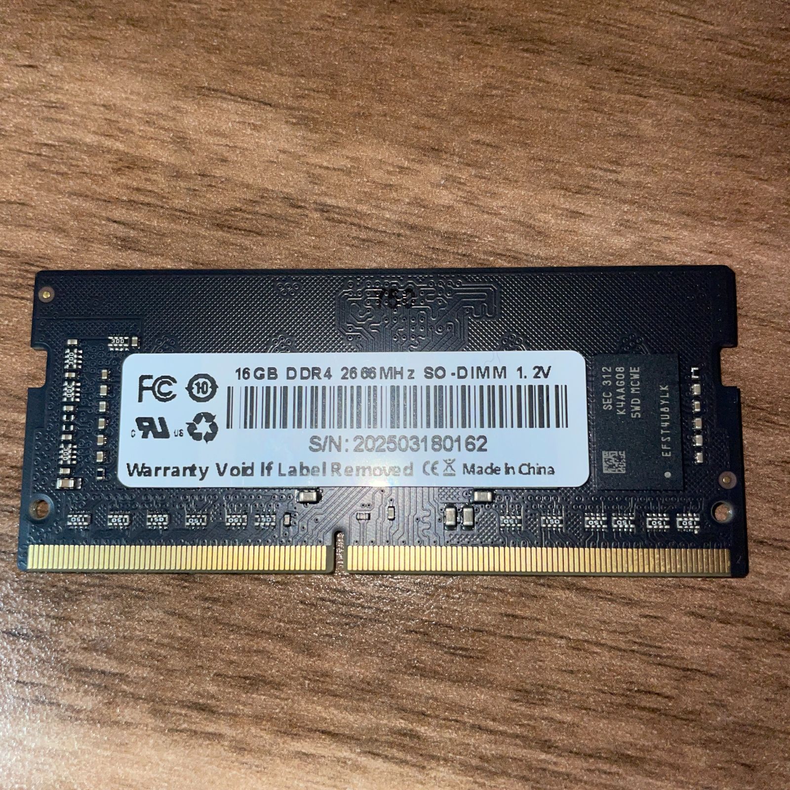 SKhynix DDR4 2666 16GB ×1枚 計16GB - メルカリ