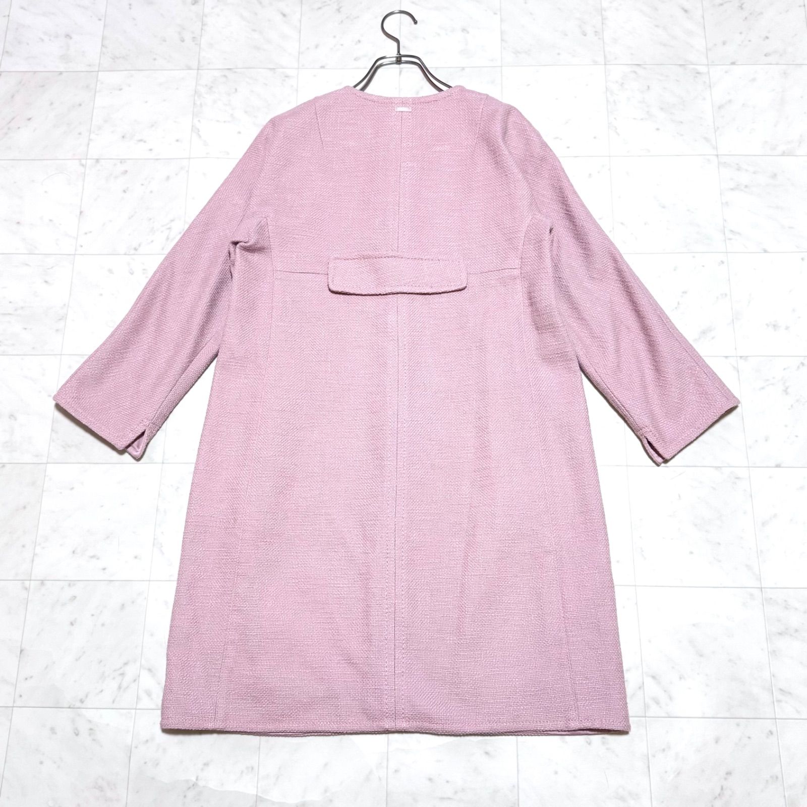 S Max Mara エスマックスマーラ ピンク ノーカラーコート 40 S MaxMara エス マックスマーラ ノーカラーコート ピンク 36 - メルカリ