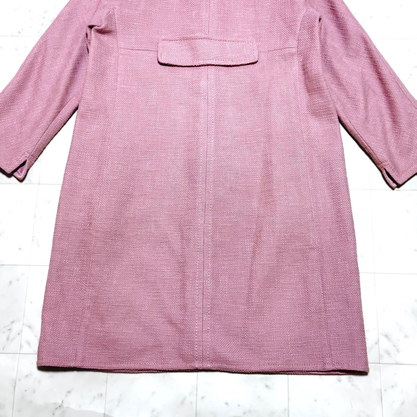 S Max Mara エスマックスマーラ ピンク ノーカラーコート 40 S MaxMara エス マックスマーラ ノーカラーコート ピンク 36 - メルカリ