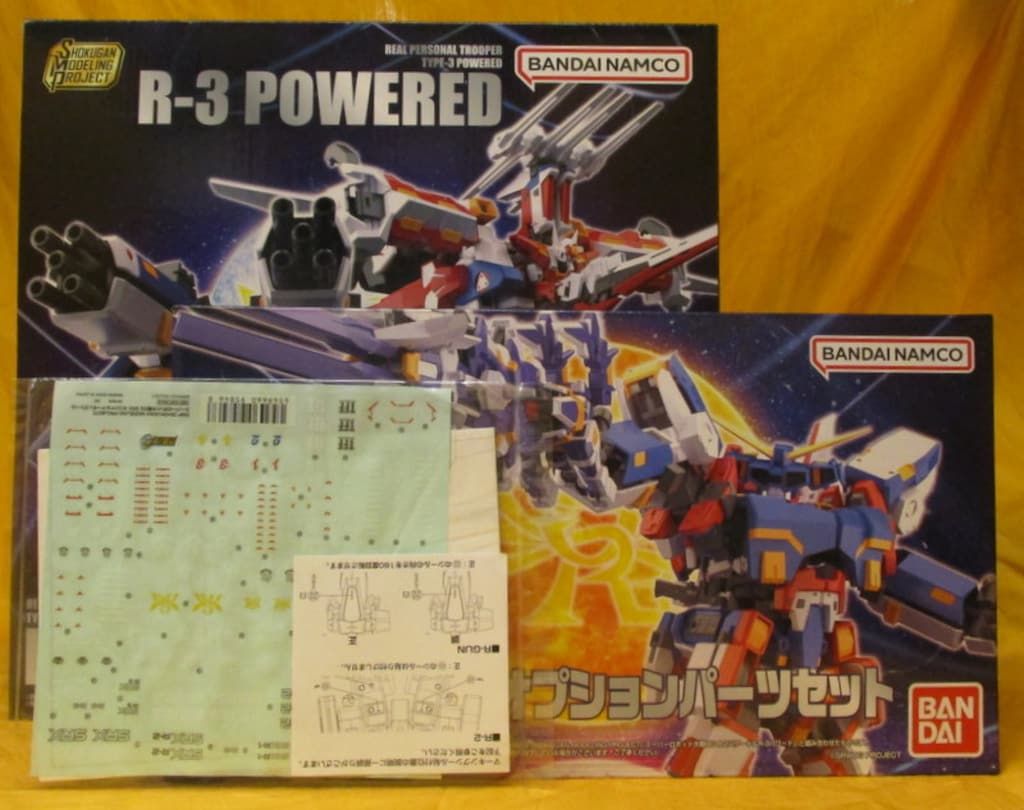 バンダイ SMP [SHOKUGAN MODELING PROJECT] R-2パワードu0026R-3パワード+天下無敵のオプションパーツセット+マーキングシール