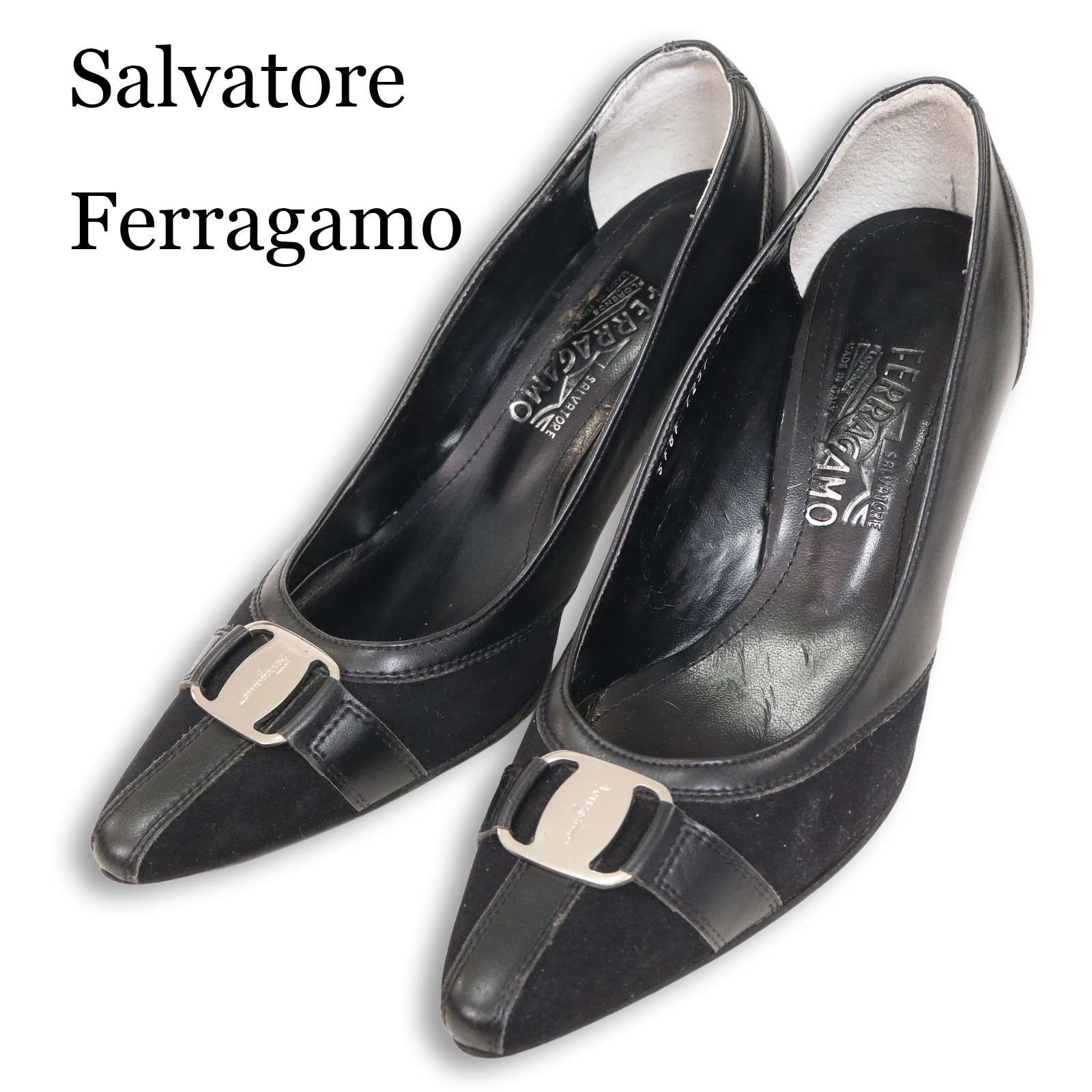 Salvatore Ferragamo サルヴァトーレ フェラガモ 通年 スウェード切替 