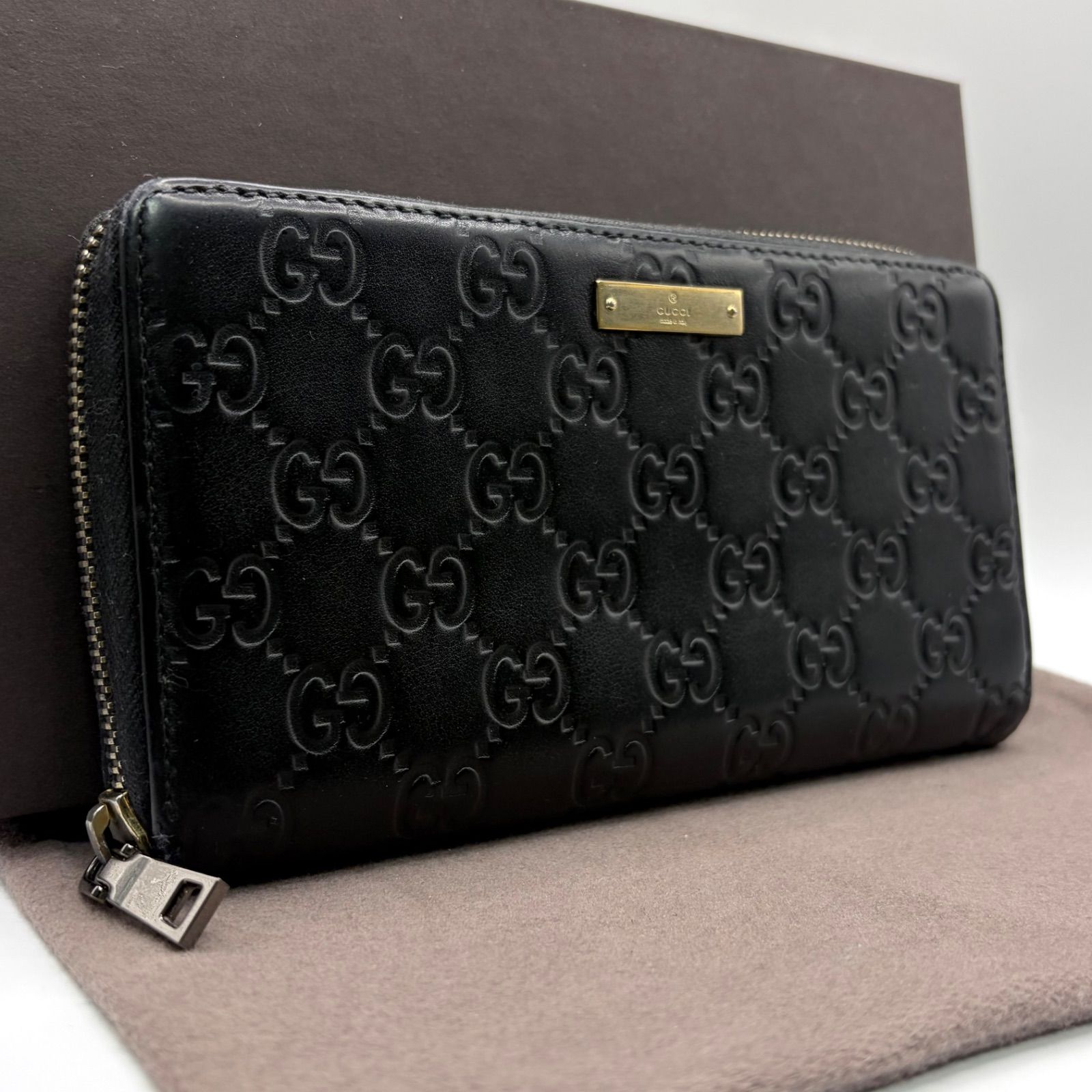 x80 GUCCI グッチ 長 財布 ジップ アラウンド ウォレット ラウンド