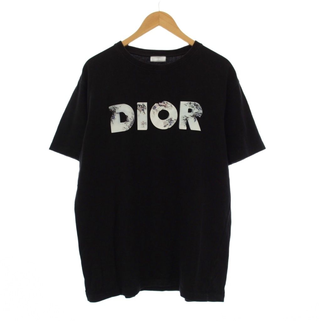 限定セール，品質保証 ディオールオム Dior HOMME DANIEL ARSHAM Tシャツ カットソー 半袖 ロゴ L 黒 023J615B0554 /KH Tシャツ