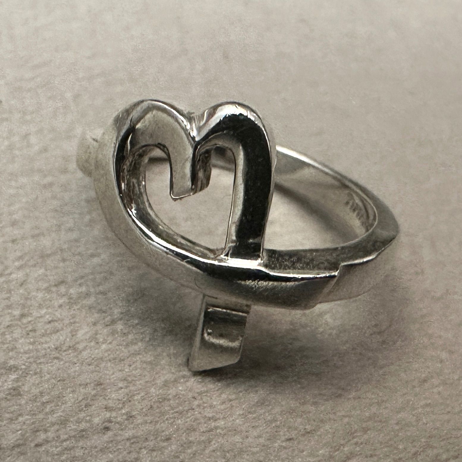 TIFFANY&Co. ティファニー リング 12号 指輪 ラビングハート シルバー