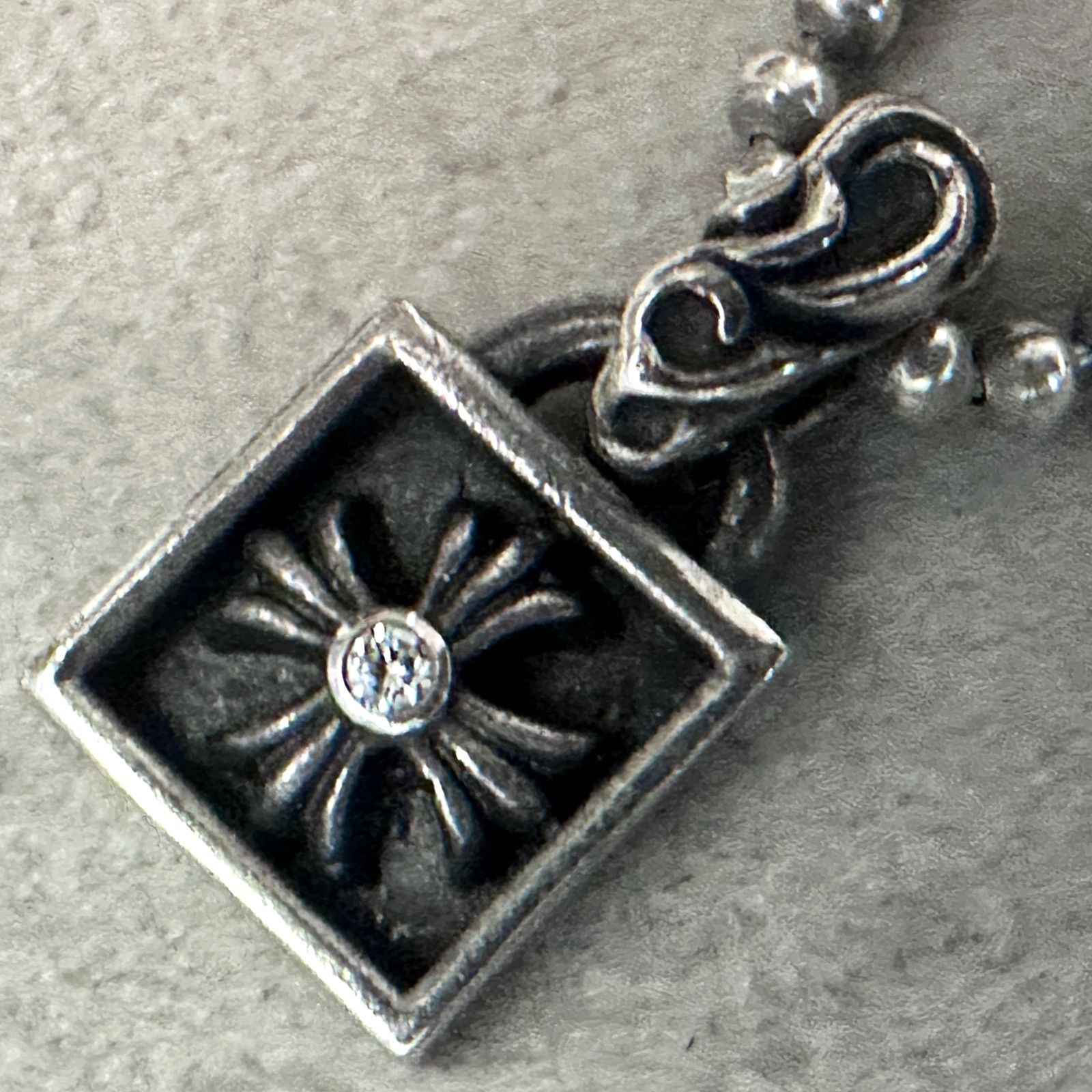 CHROME HEARTS(クロムハーツ) FRAMED CH PLUS 1DIA フレームドCHプラス