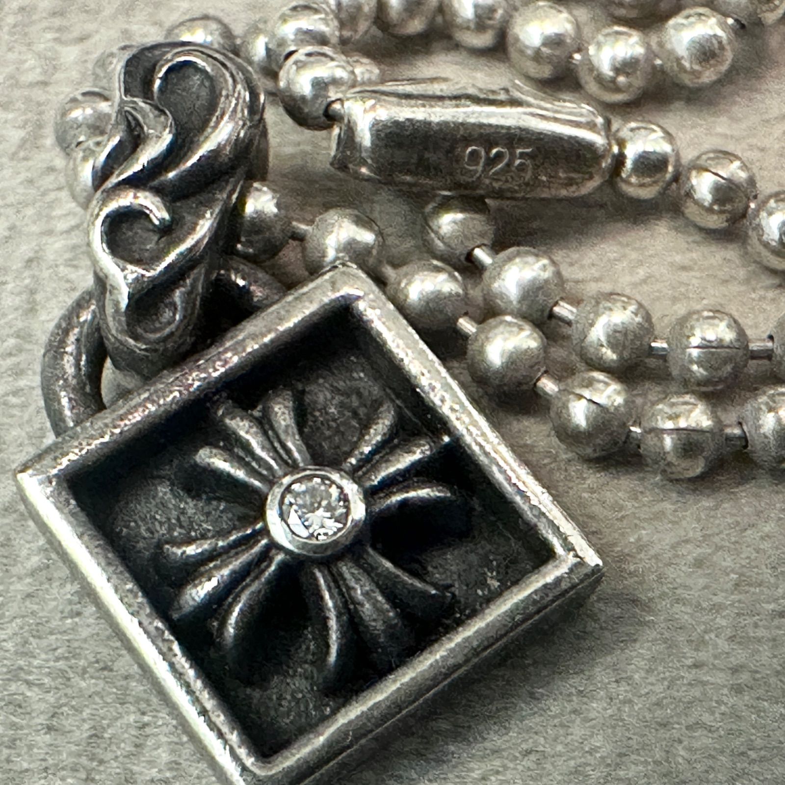 CHROME HEARTS(クロムハーツ) FRAMED CH PLUS 1DIA フレームドCHプラス