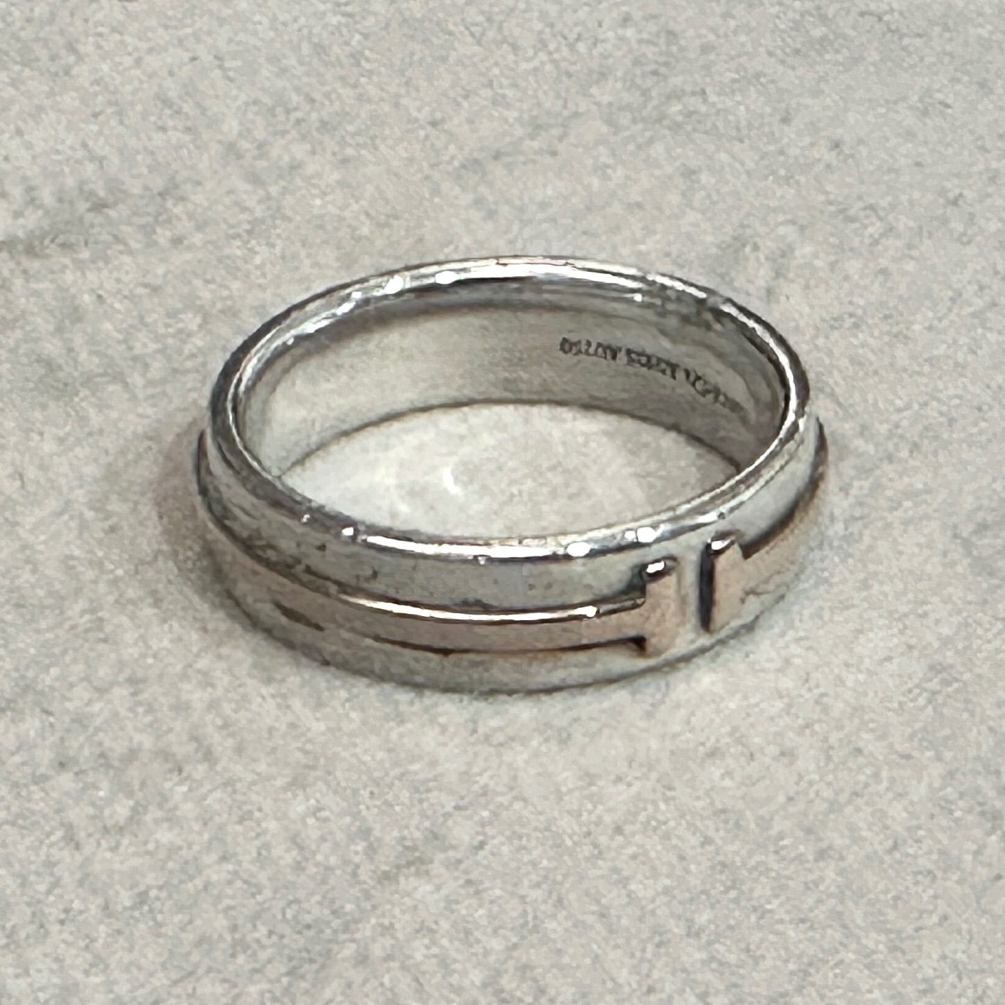 TIFFANY&Co. ティファニー T TWO ナロー リング 指輪 750 925 K18 16 