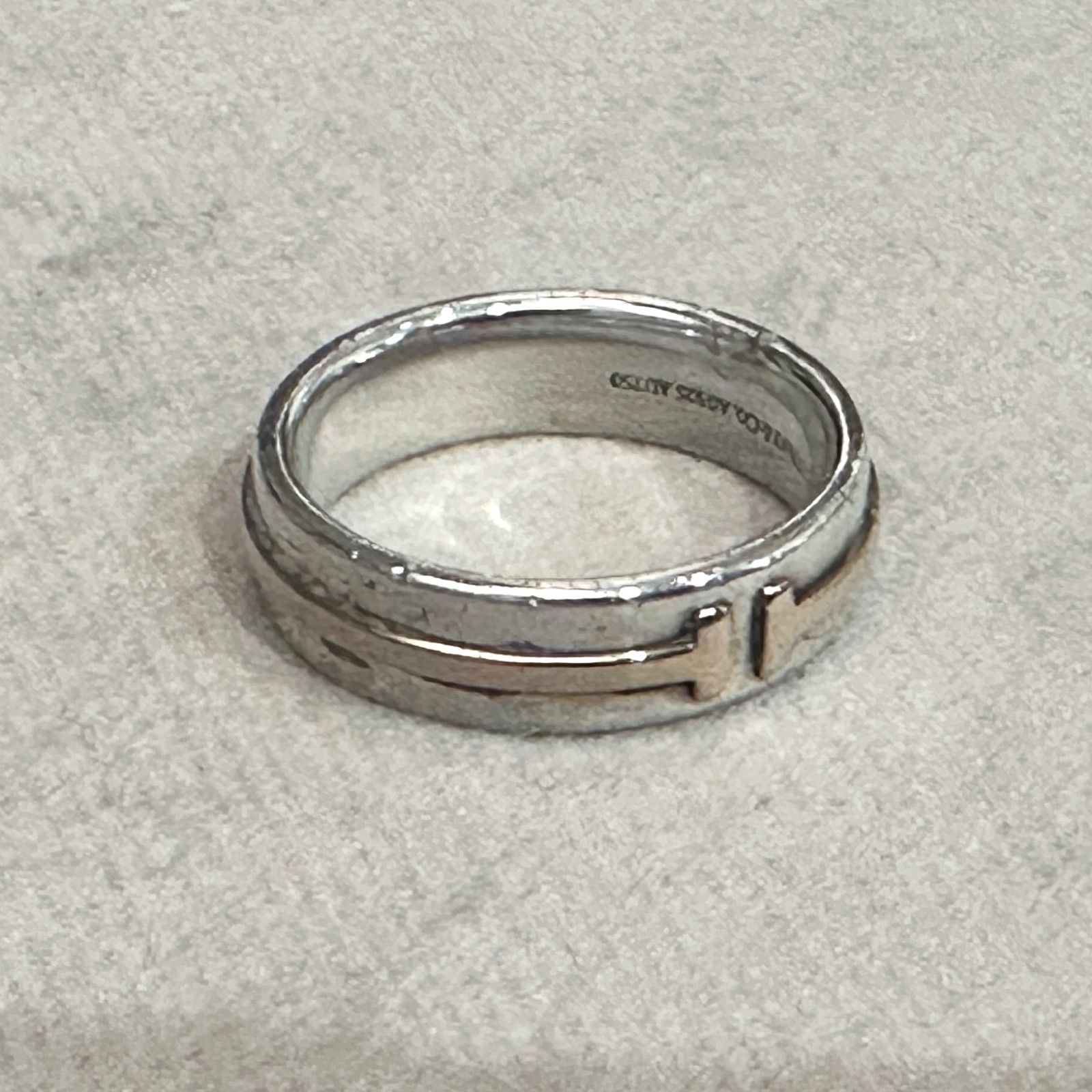 TIFFANY&Co. ティファニー T TWO ナロー リング 指輪 750 925 K18 16