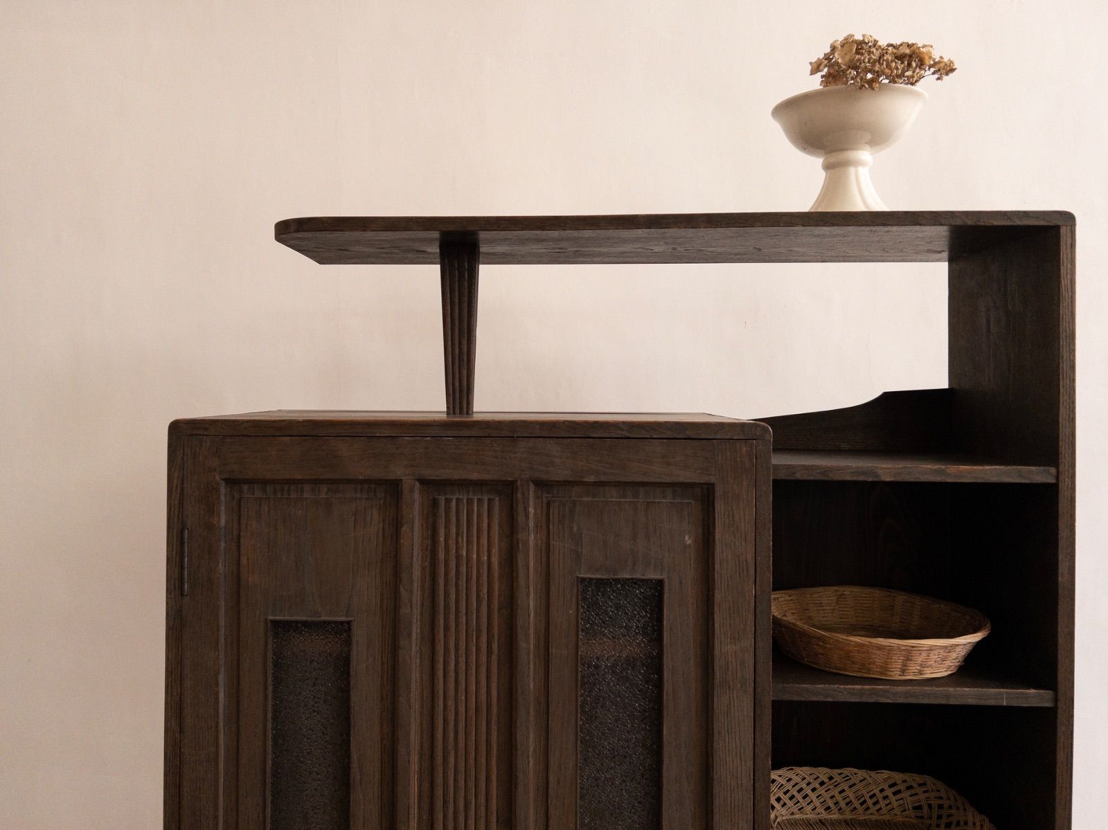 アンティーク 水屋箪笥 茶箪笥 キャビネット 昭和レトロ 大正ロマン