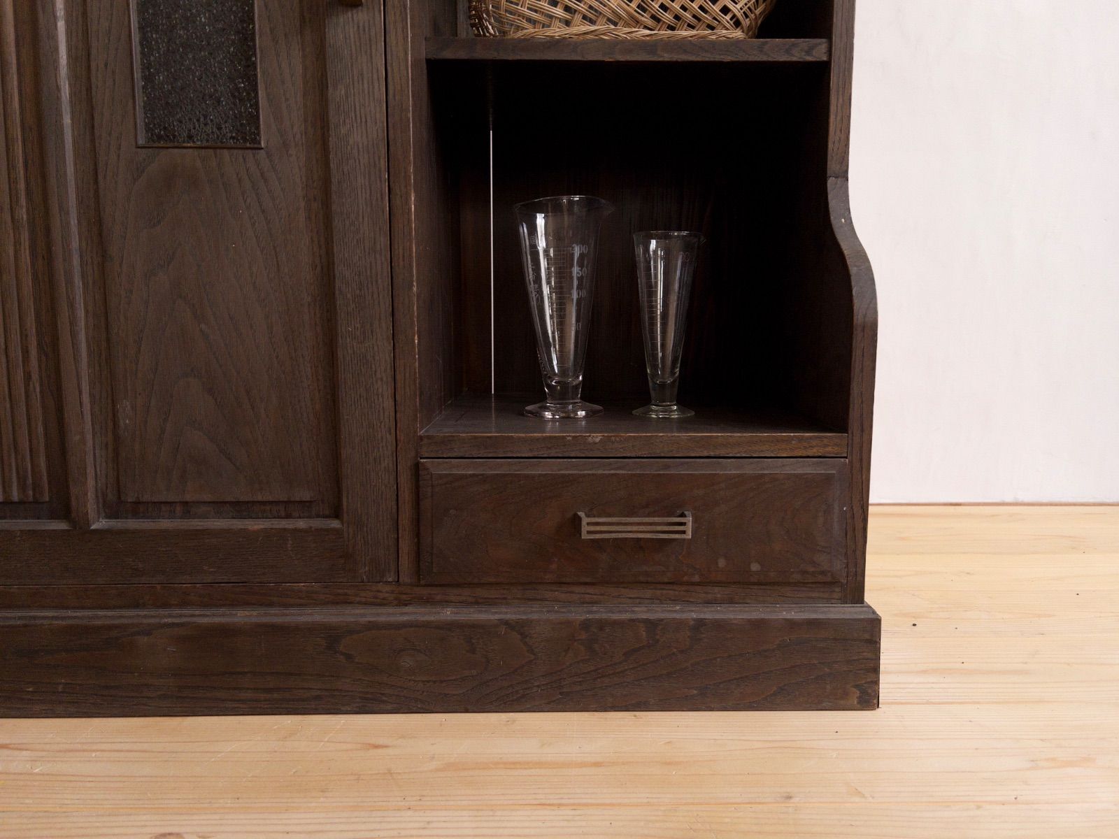 アンティーク 水屋箪笥 茶箪笥 キャビネット 昭和レトロ 大正ロマン