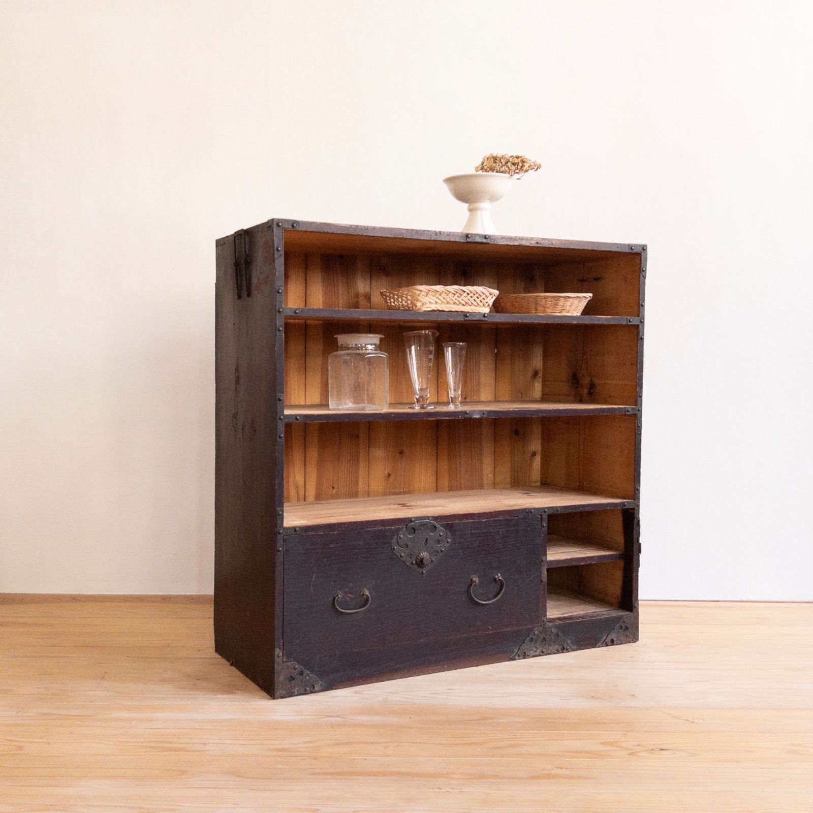 オープンラック 収納棚 M050 古道具 古家具 和家具 ビンテージ - メルカリ