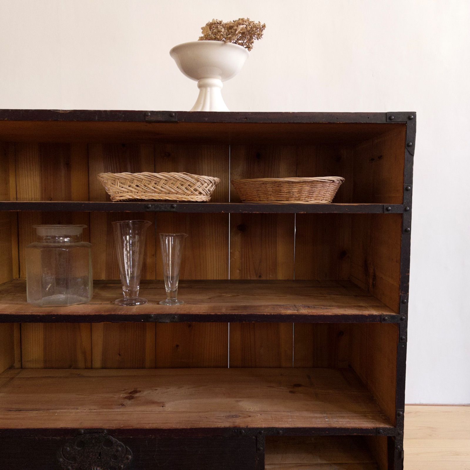 オープンラック 収納棚 M050 古道具 古家具 和家具 ビンテージ - メルカリ