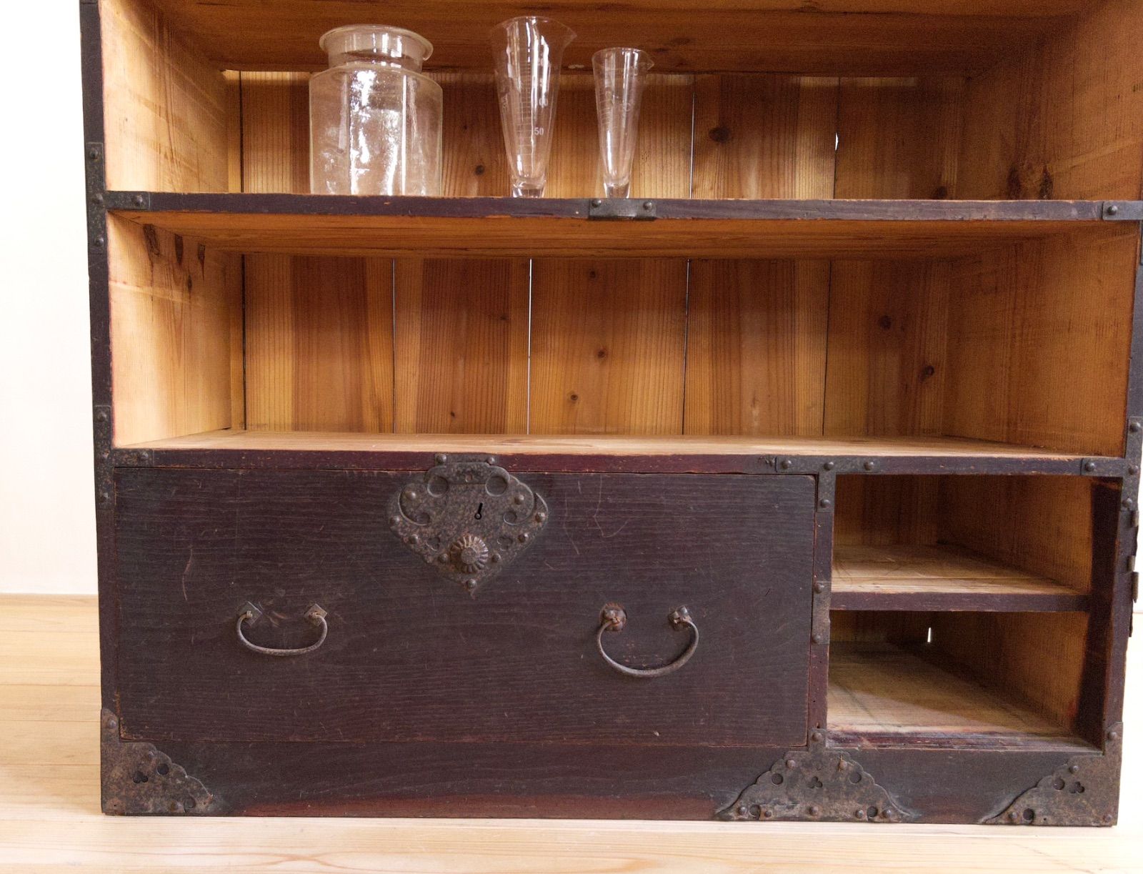 オープンラック 収納棚 M050 古道具 古家具 和家具 ビンテージ - メルカリ