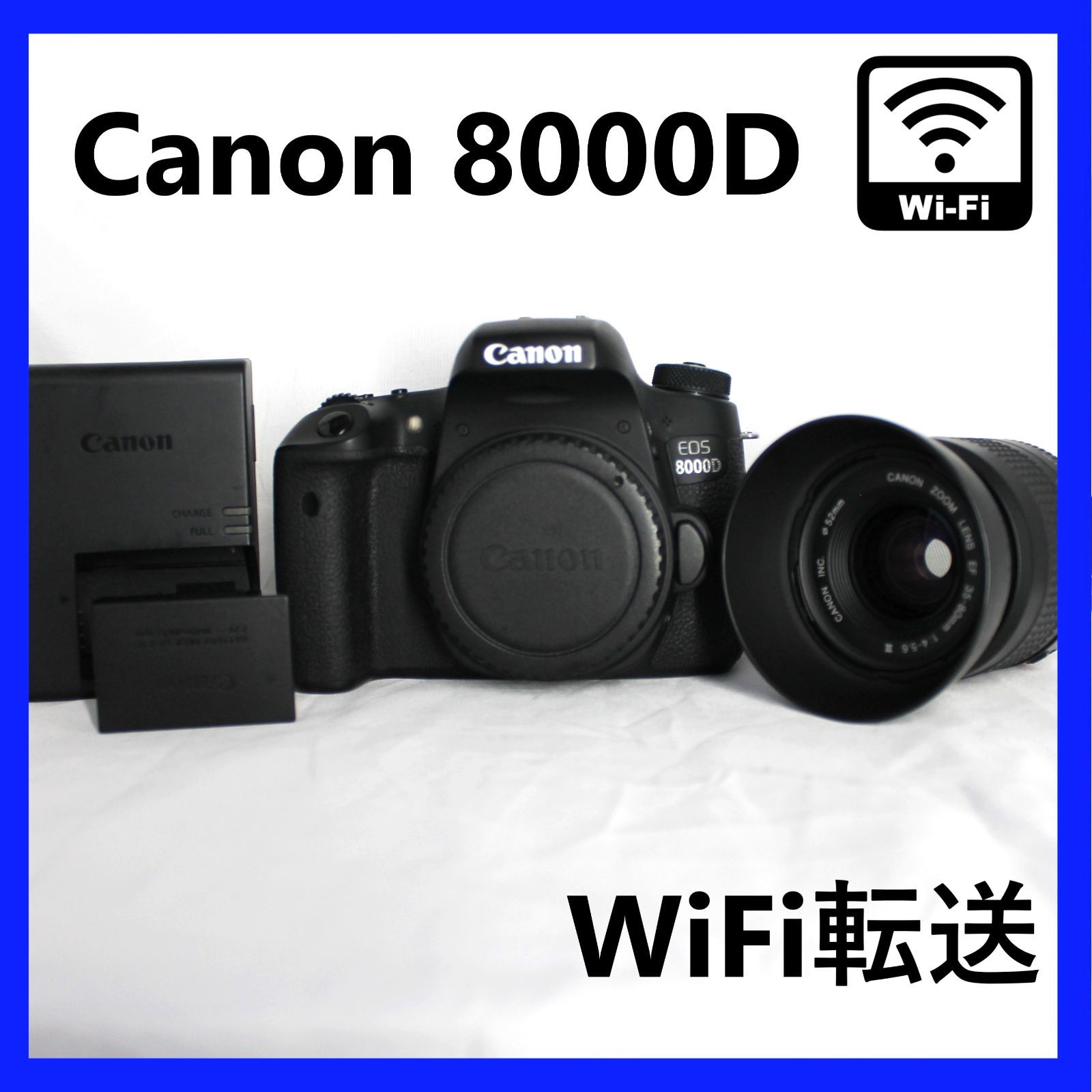 Wi-fi転送✨ Canon 8000D カメラ 一眼レフ デジカメ - メルカリ