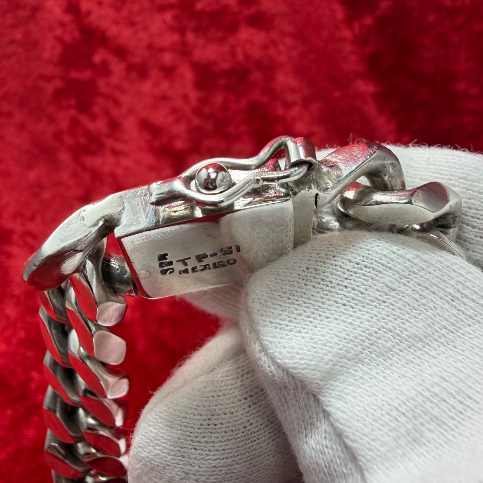 美品 喜平ブレスレット 74.8g シルバー/925 MEXICO/メキシコ刻印