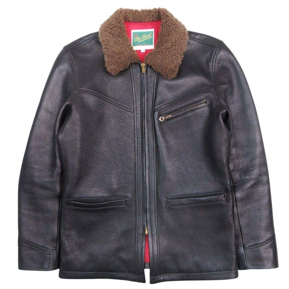 極美品 ザ フラットヘッド THE FLAT HEAD ディアスキン 鹿革 レザー 