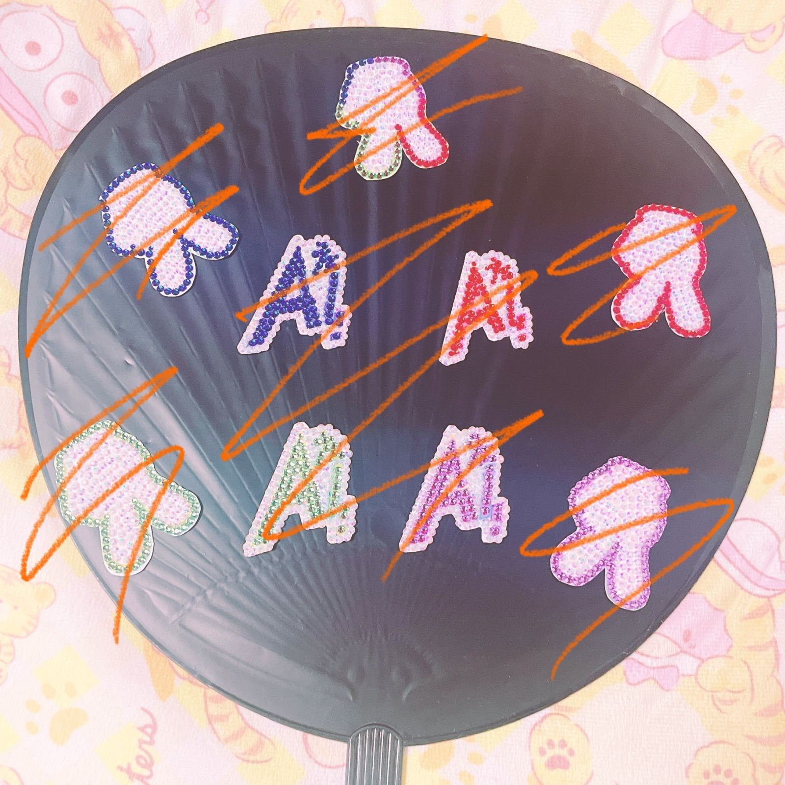 うちわデコ デコうちわ デコパーツ Aぇgroup! - メルカリ