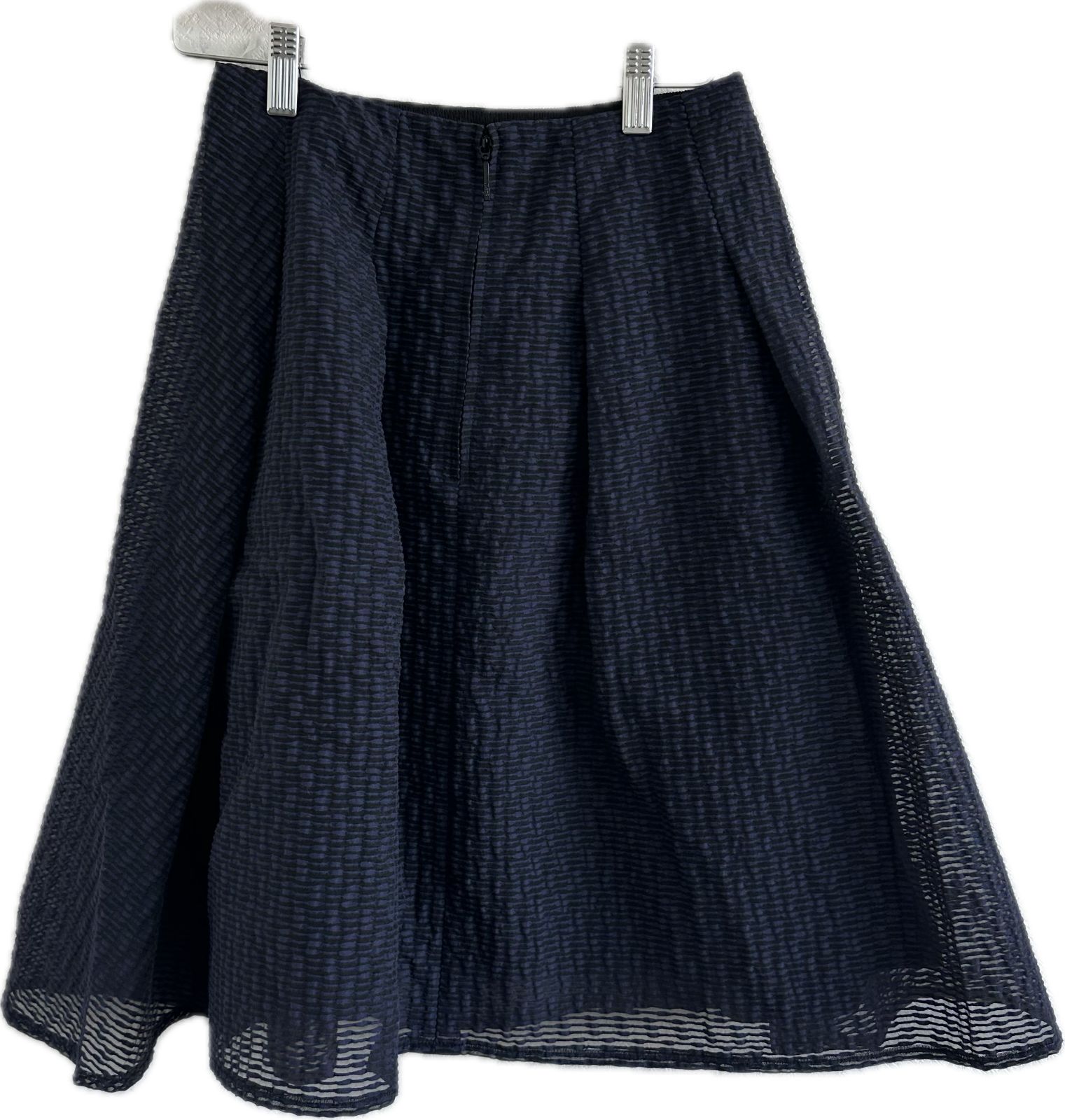 美品】Reneルネ 膝丈スカート ボトムス ネイビー レディース 34サイズ