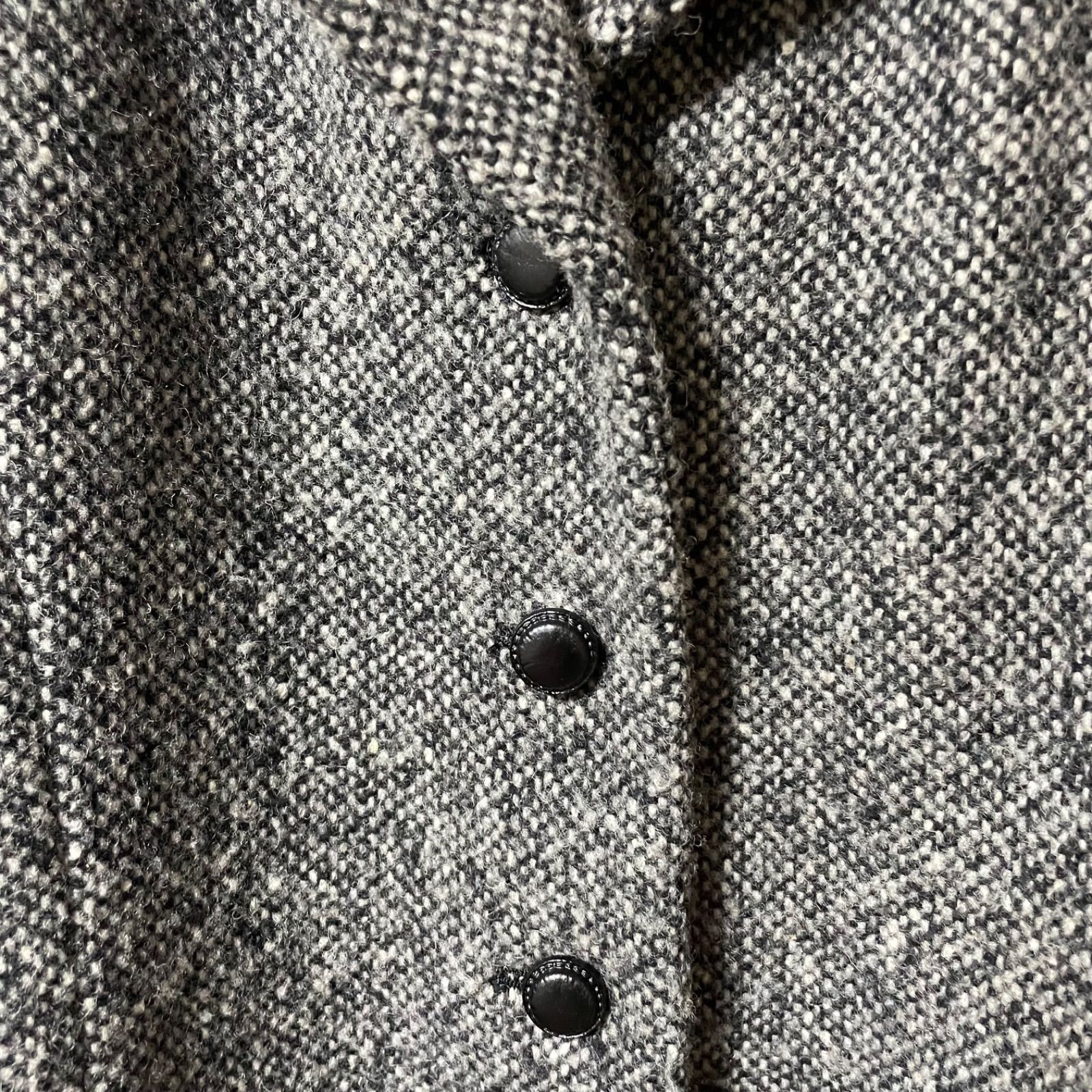 美品】Rene ルネ ウールツイードコート ロングコート グレー サイズ34