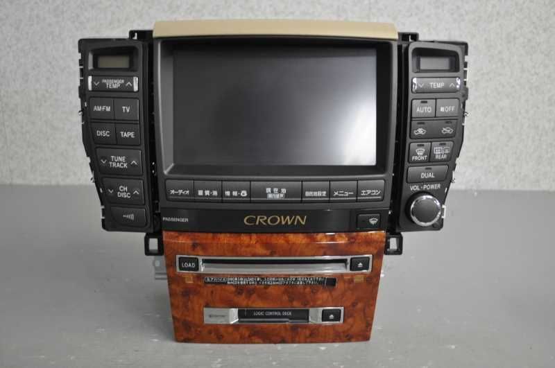 純正 破損無 動作保証 マルチナビ マルチモニター オーディオ 茶木目